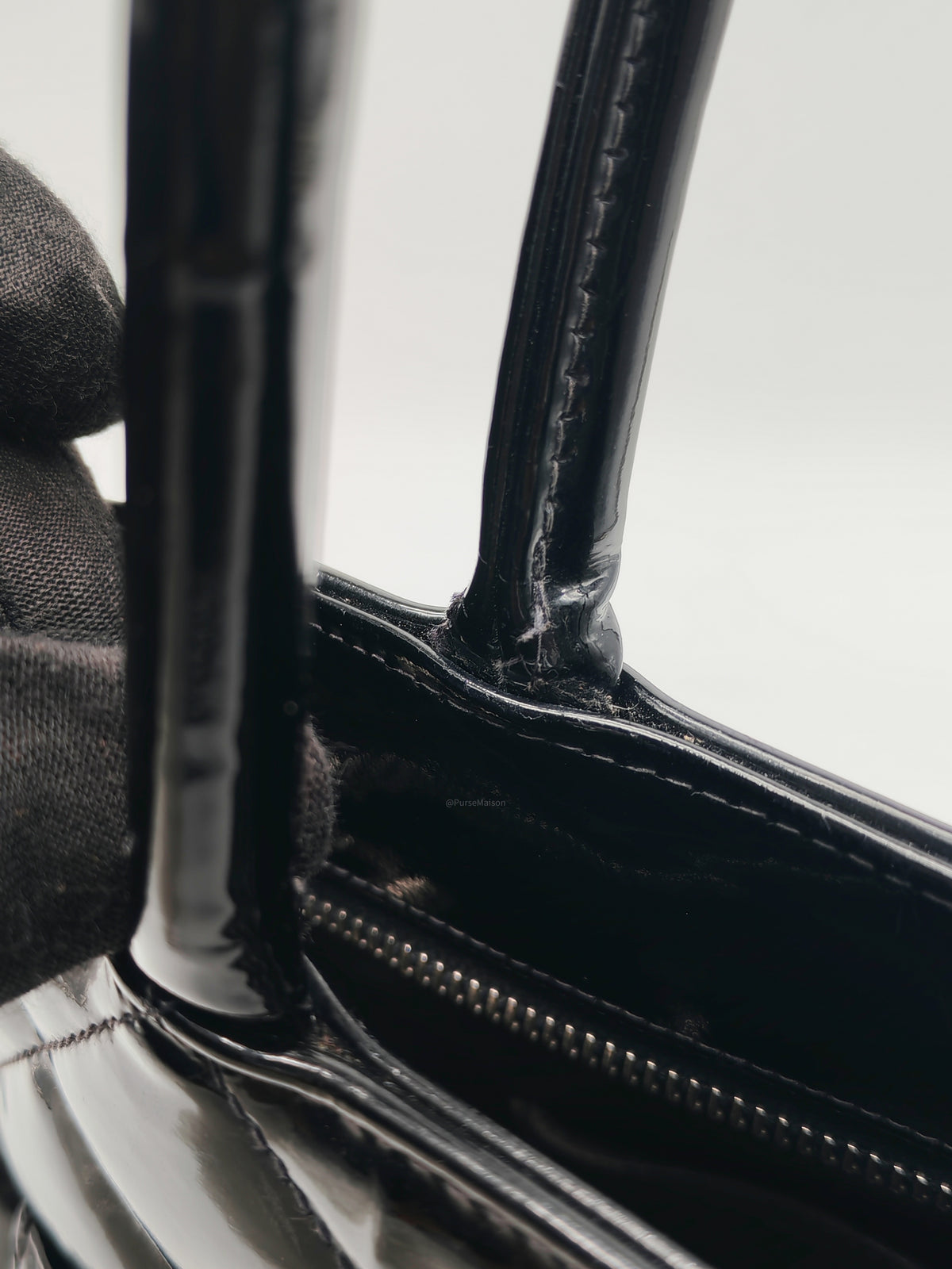 Chanel Medallion Tote Bag in Black Quilted Patent Leather Series 6 | Purse Maison Luxury Bags Shop