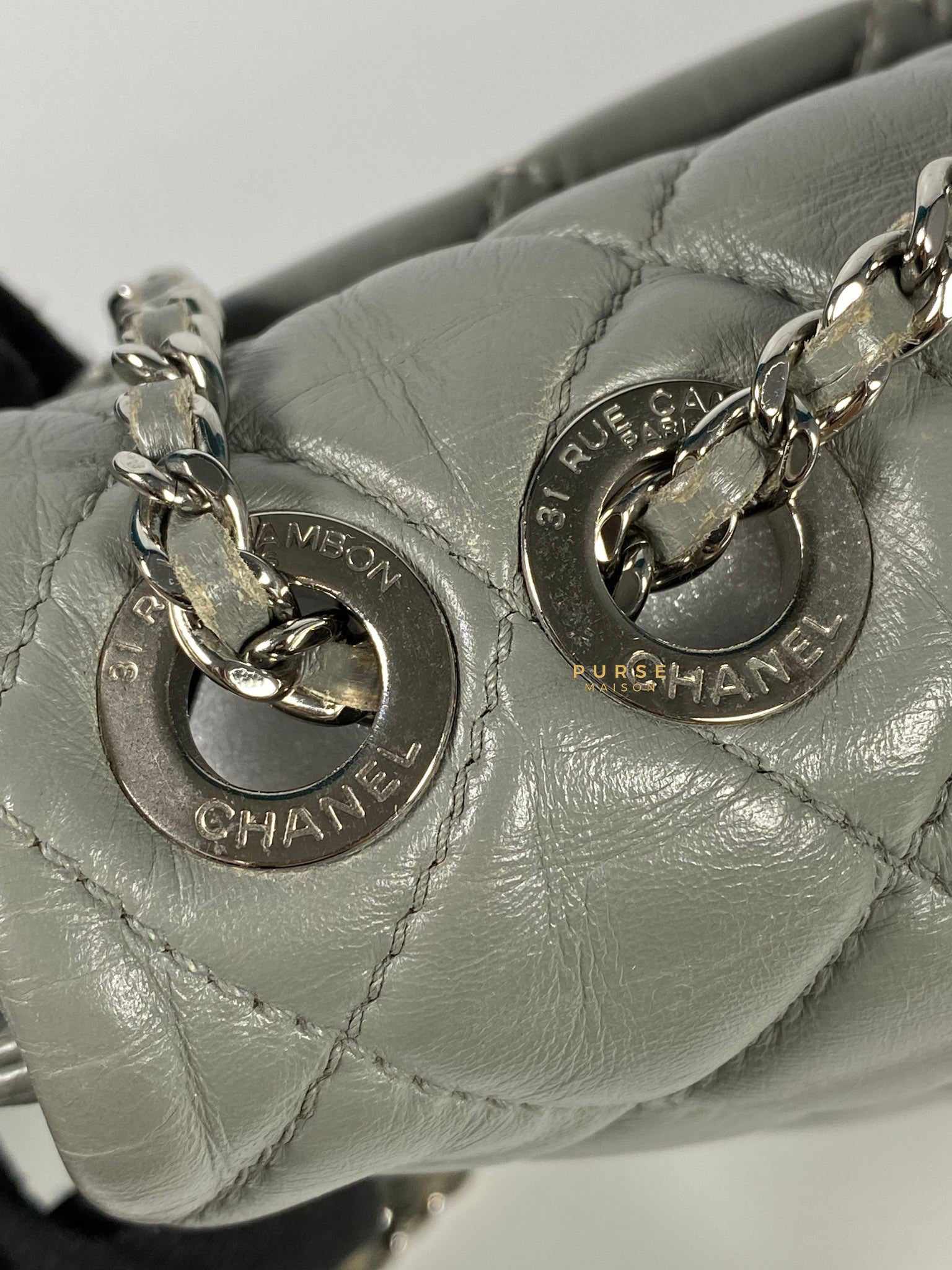 Chanel Medium Coco Rain Flap Lambskin Silver Hardware Series