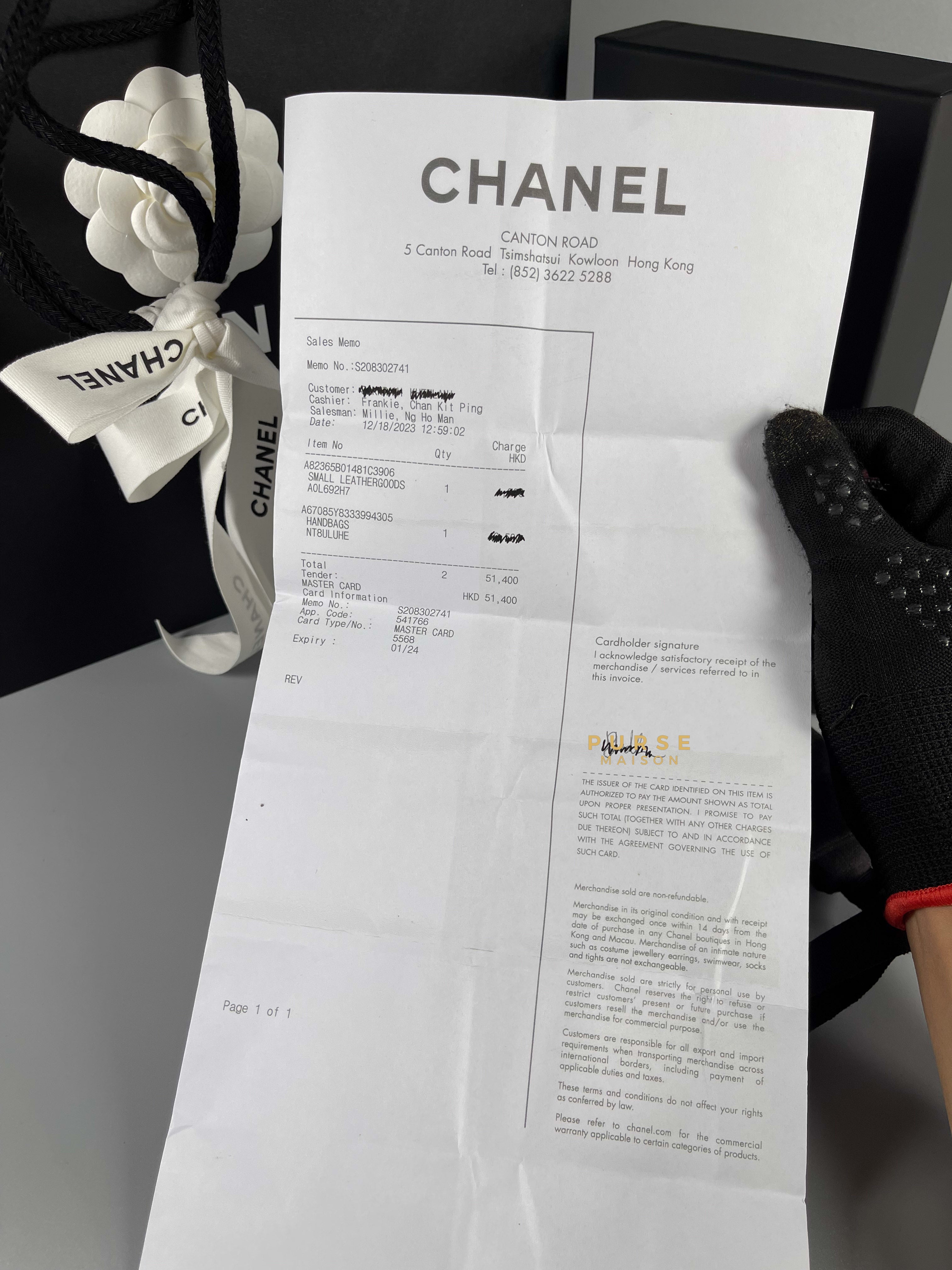 Chanel Mini O Case Pouch Caviar Leather Gold Hardware (Microchip) | Purse Maison Luxury Bags Shop