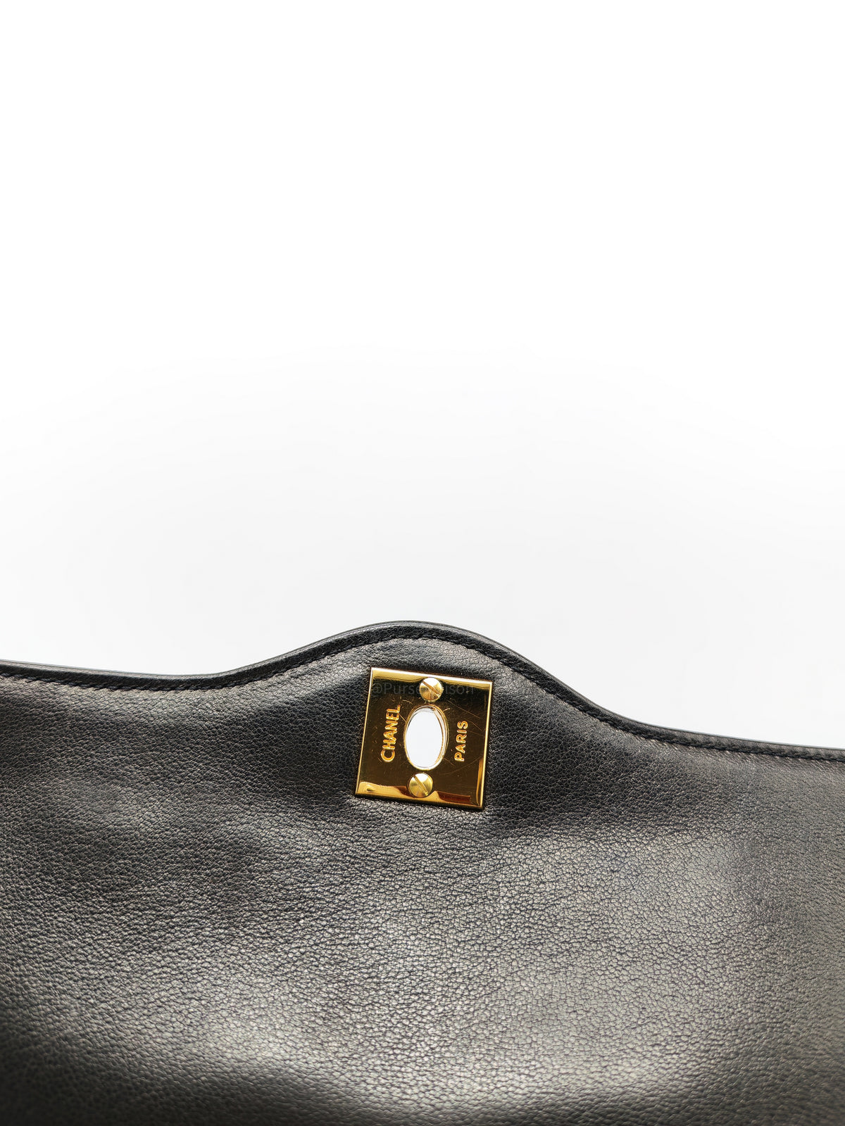 Chanel Paris Limited Edition Double Flap Bag Medium in Black Lambskin Leather Mix Hardware (Series 3) | Purse Maison Luxury Bags Shop