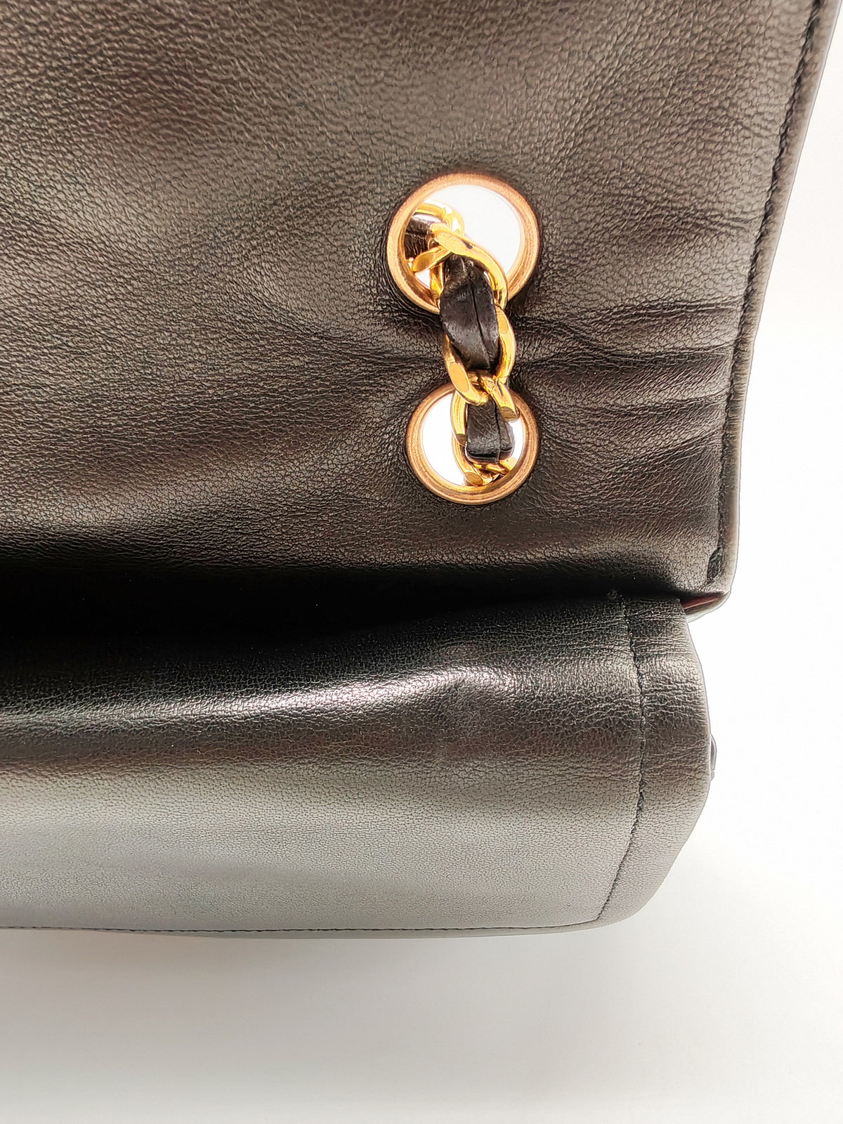 Chanel Paris Limited Edition Double Flap Bag Medium in Black Lambskin Leather Mix Hardware (Series 3) | Purse Maison Luxury Bags Shop