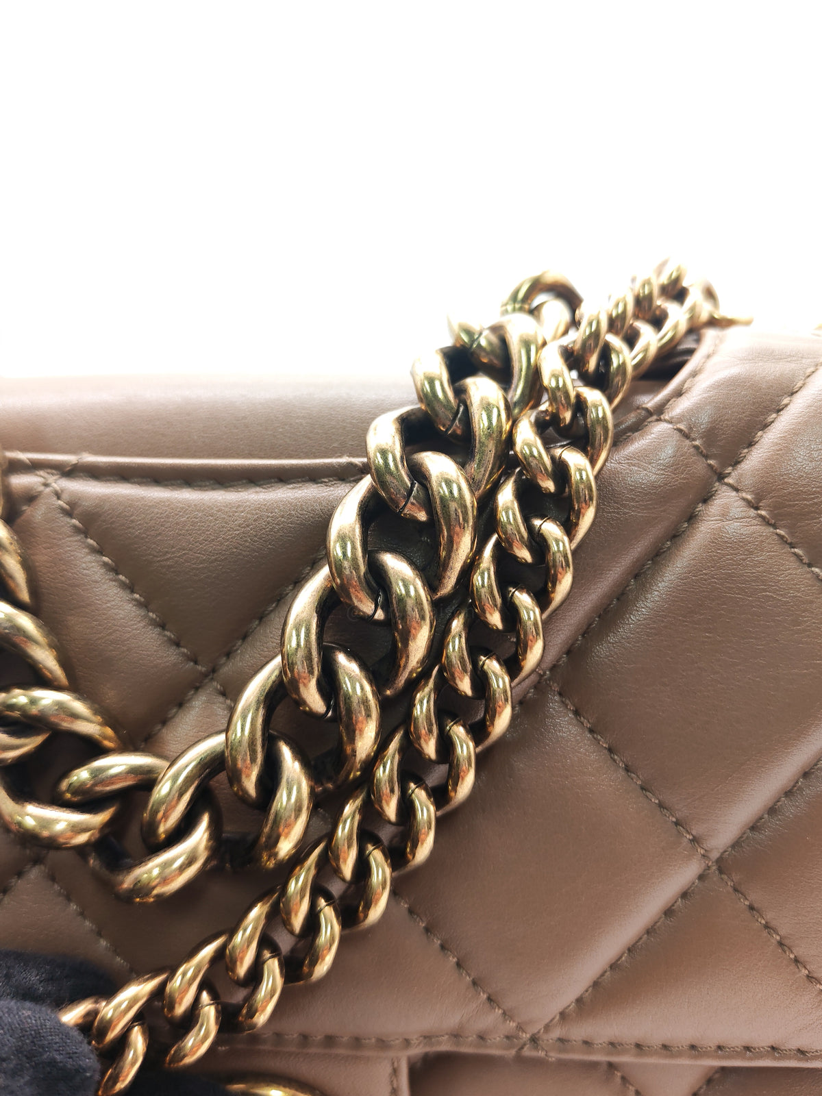 Chanel Perfect Edge Flap Brown Lambskin Series 16 | Purse Maison Luxury Bags Shop