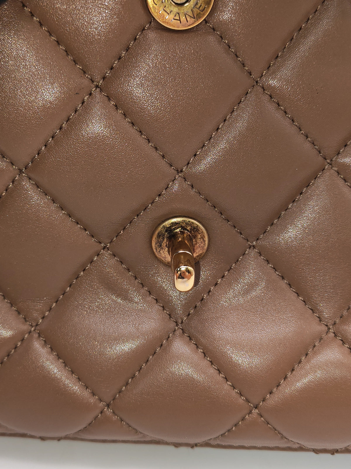 Chanel Perfect Edge Flap Brown Lambskin Series 16 | Purse Maison Luxury Bags Shop