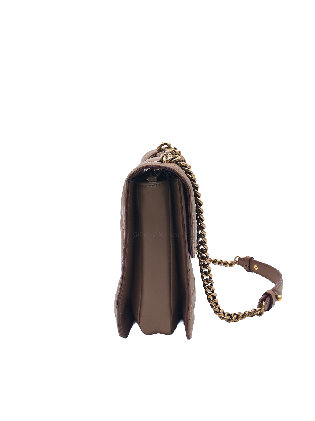 Chanel Perfect Edge Flap Brown Lambskin Series 16 | Purse Maison Luxury Bags Shop