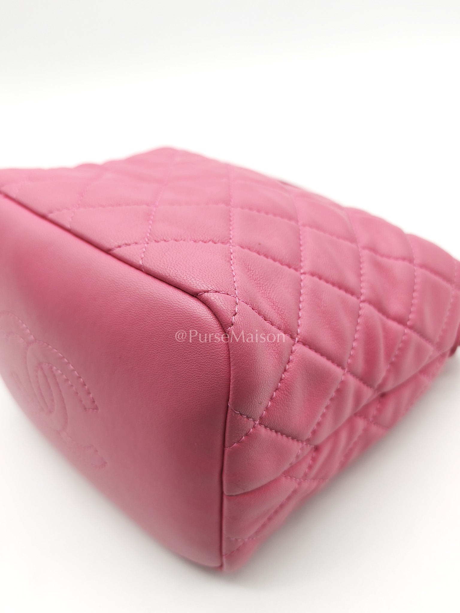 Chanel Perfect Meeting Small in Pink Quilted Lambskin Leather and Aged Gold Hardware Series 29 | Purse Maison Luxury Bags Shop