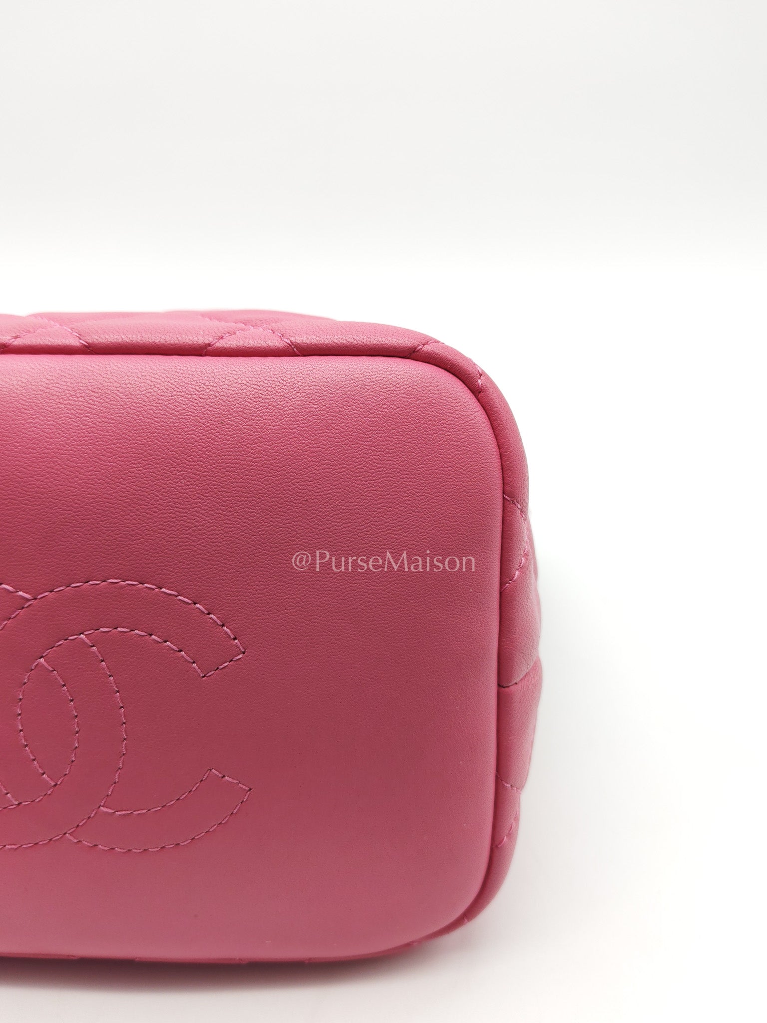 Chanel Perfect Meeting Small in Pink Quilted Lambskin Leather and Aged Gold Hardware Series 29 | Purse Maison Luxury Bags Shop