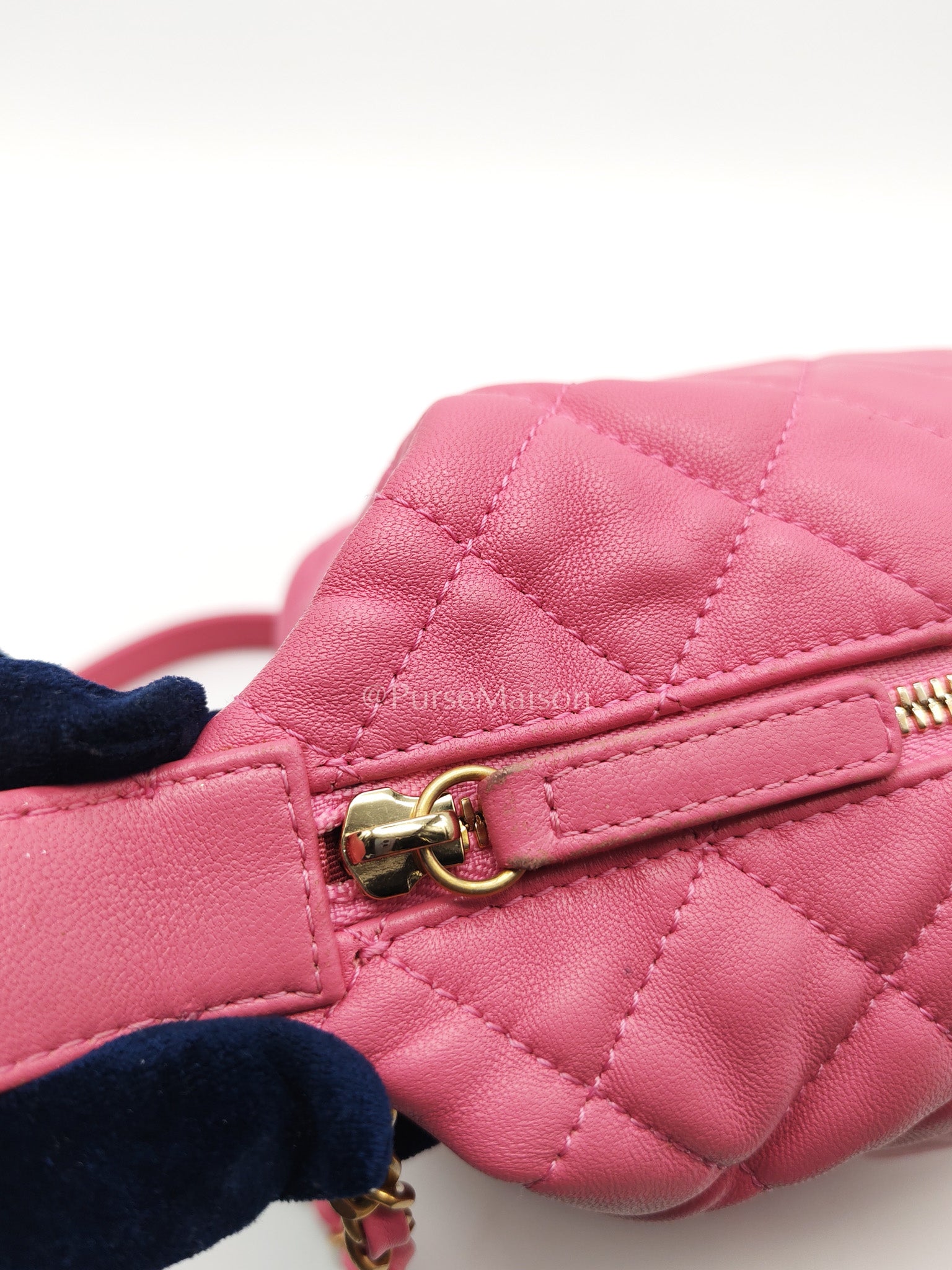 Chanel Perfect Meeting Small in Pink Quilted Lambskin Leather and Aged Gold Hardware Series 29 | Purse Maison Luxury Bags Shop