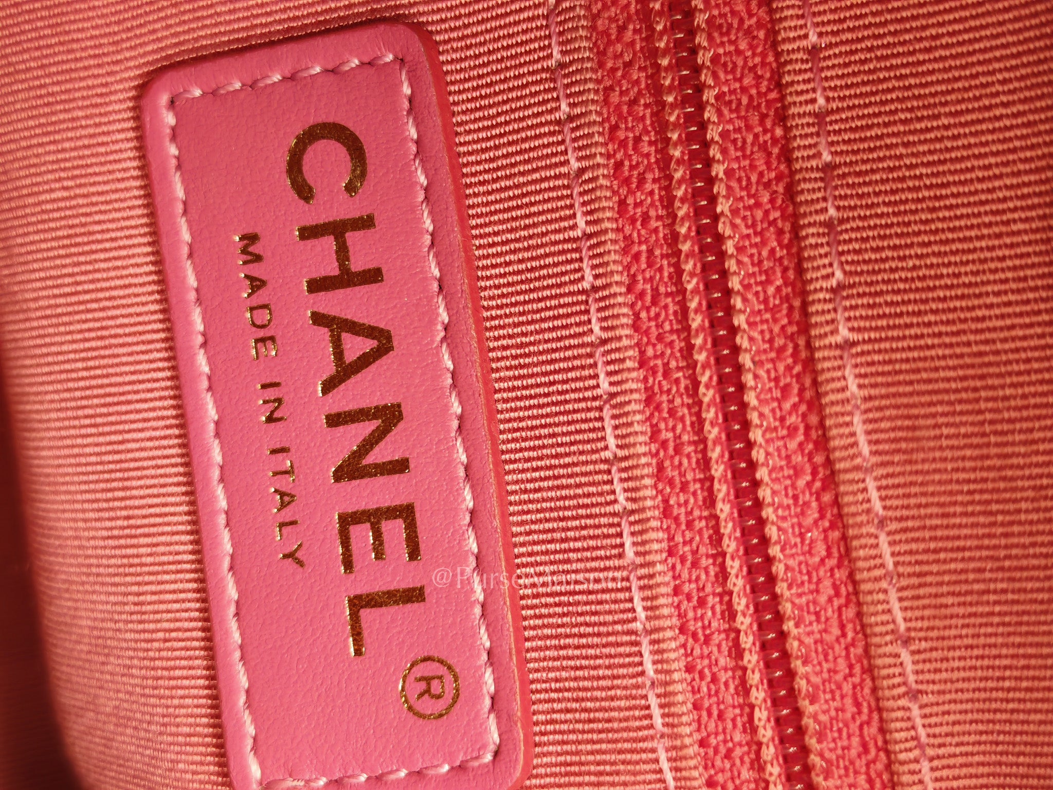 Chanel Perfect Meeting Small in Pink Quilted Lambskin Leather and Aged Gold Hardware Series 29 | Purse Maison Luxury Bags Shop