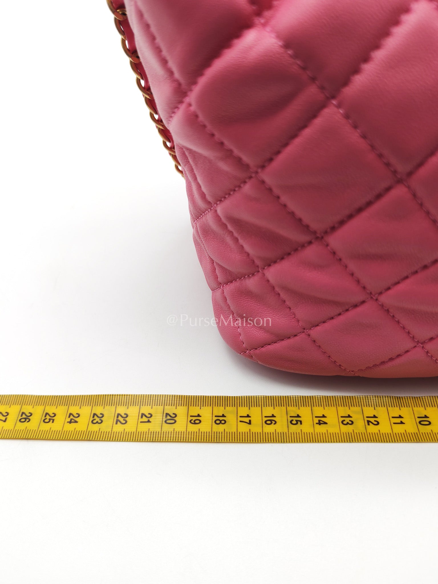 Chanel Perfect Meeting Small in Pink Quilted Lambskin Leather and Aged Gold Hardware Series 29 | Purse Maison Luxury Bags Shop