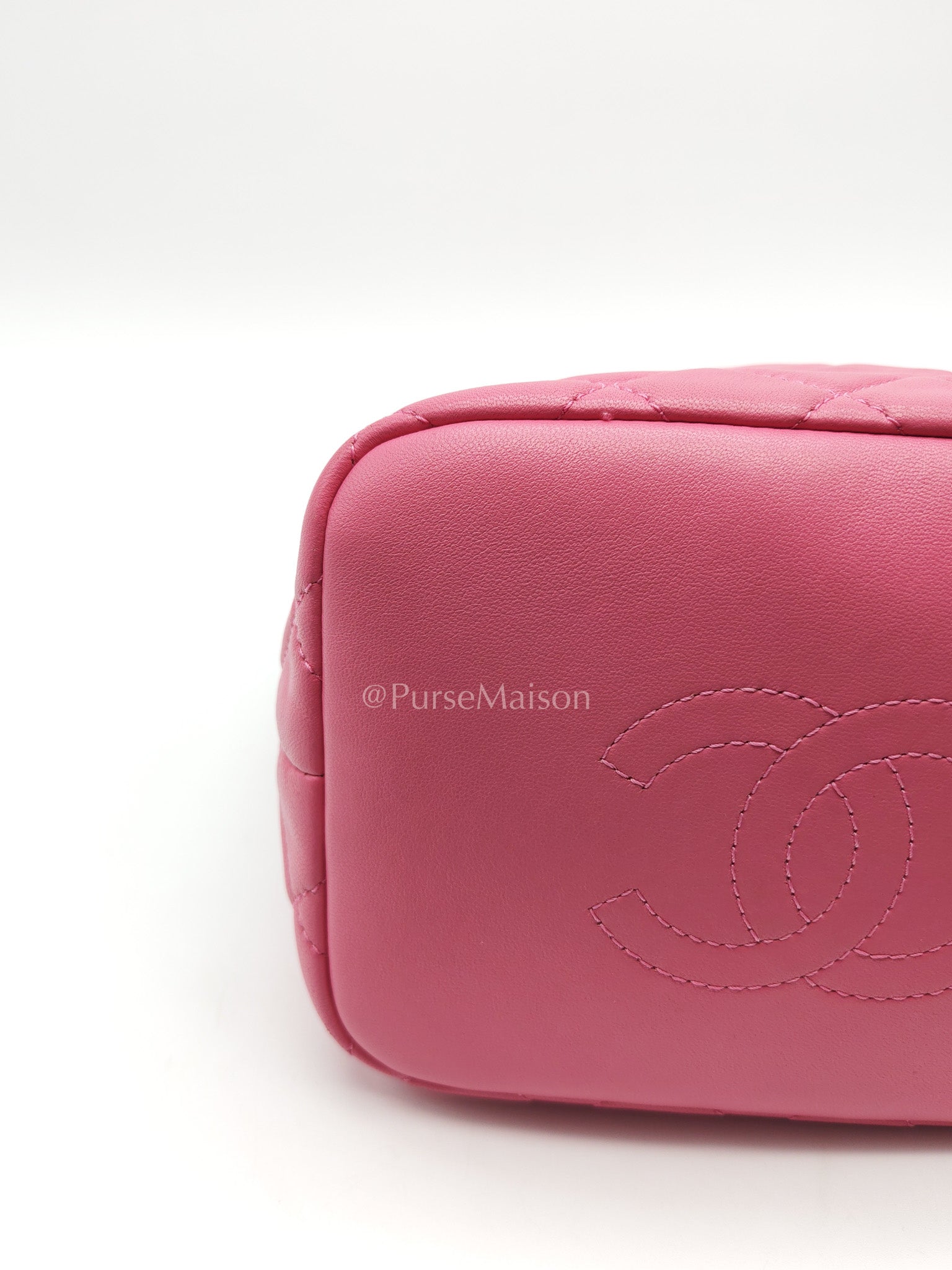 Chanel Perfect Meeting Small in Pink Quilted Lambskin Leather and Aged Gold Hardware Series 29 | Purse Maison Luxury Bags Shop