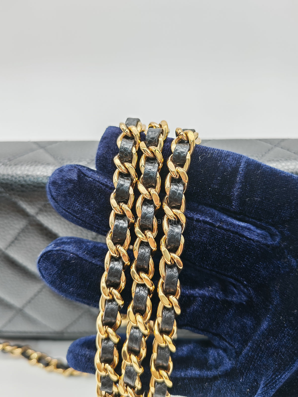 Chanel Turn Lock Wallet On Chain (WOC) in Black Caviar Leather Gold Hardware Microchip (GG****2G) | Purse Maison Luxury Bags Shop
