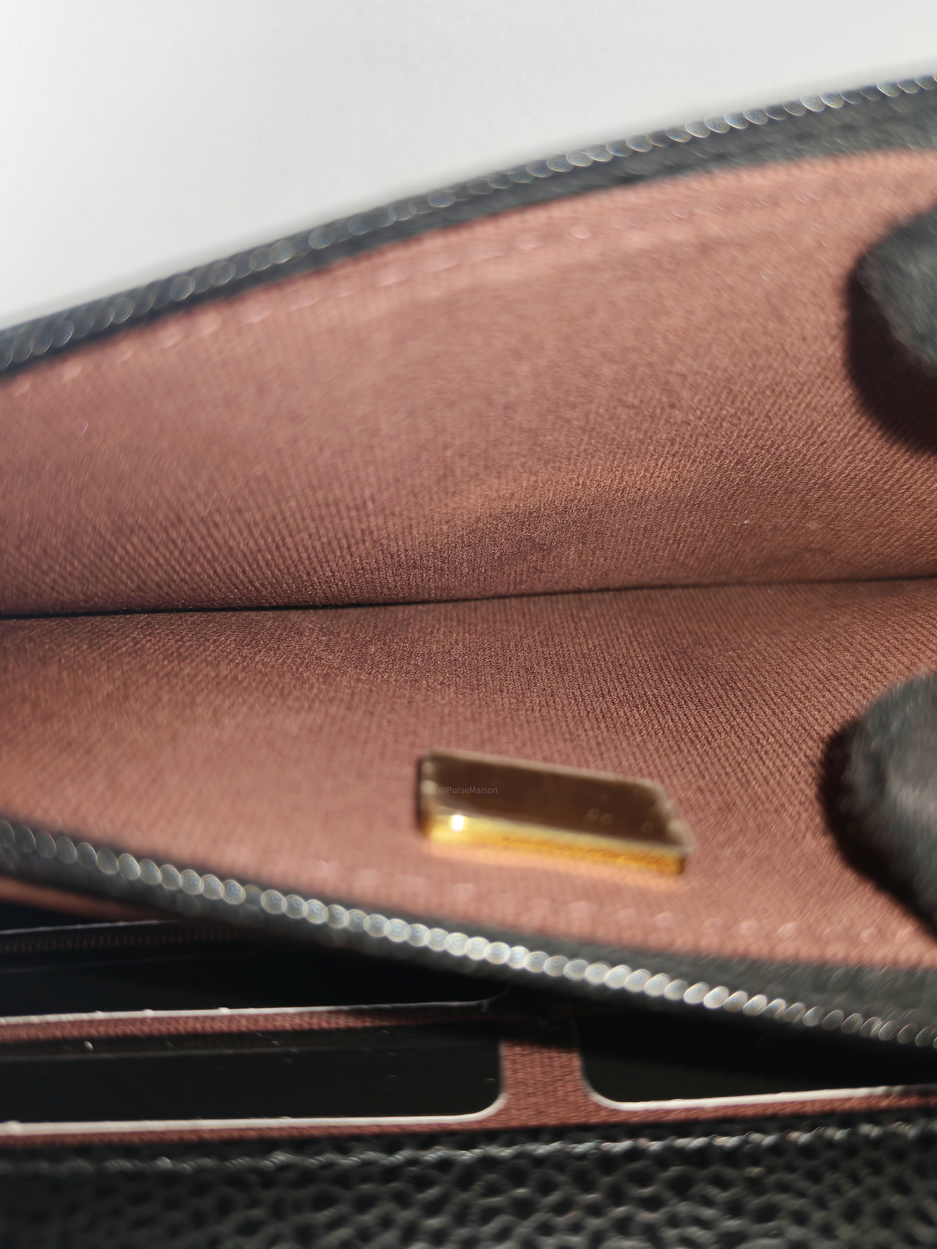 Chanel Turn Lock Wallet on Chain (WOC) in Black Caviar Leather Gold Hardware (Microchip) | Purse Maison Luxury Bags Shop