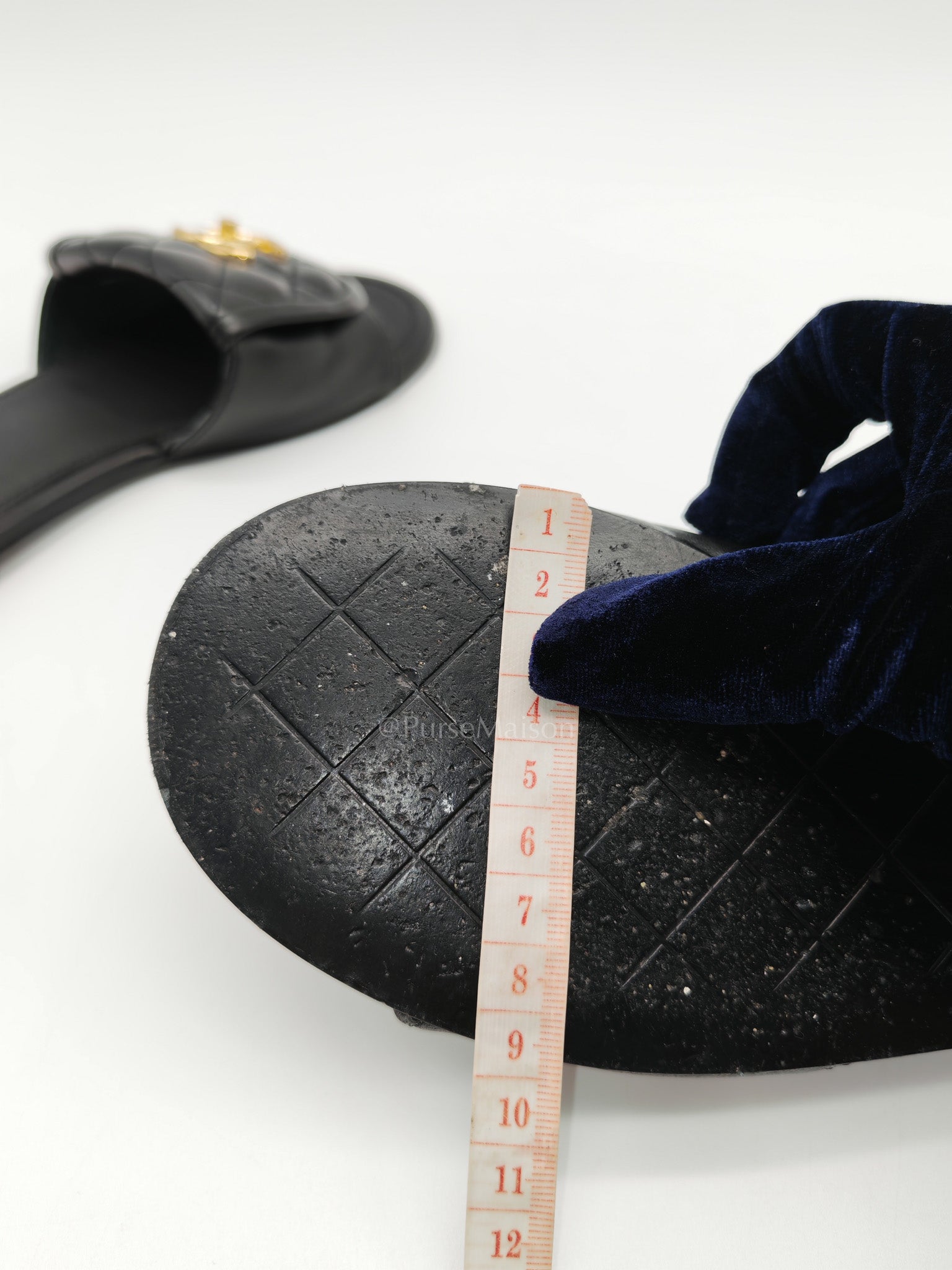 Chanel Turnlock Flat Mule Sandals in Black Quilted Lambskin Leather Size 37.5 EU(24cm) | Purse Maison Luxury Bags Shop