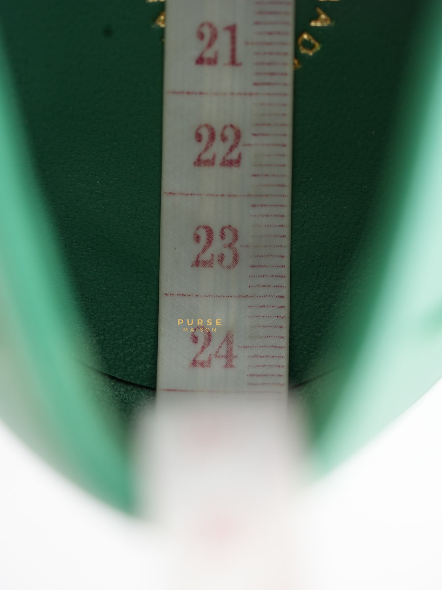 Turnlock Loafers Green Lambskin Size 37 EU (23cm) | Purse Maison Luxury Bags Shop