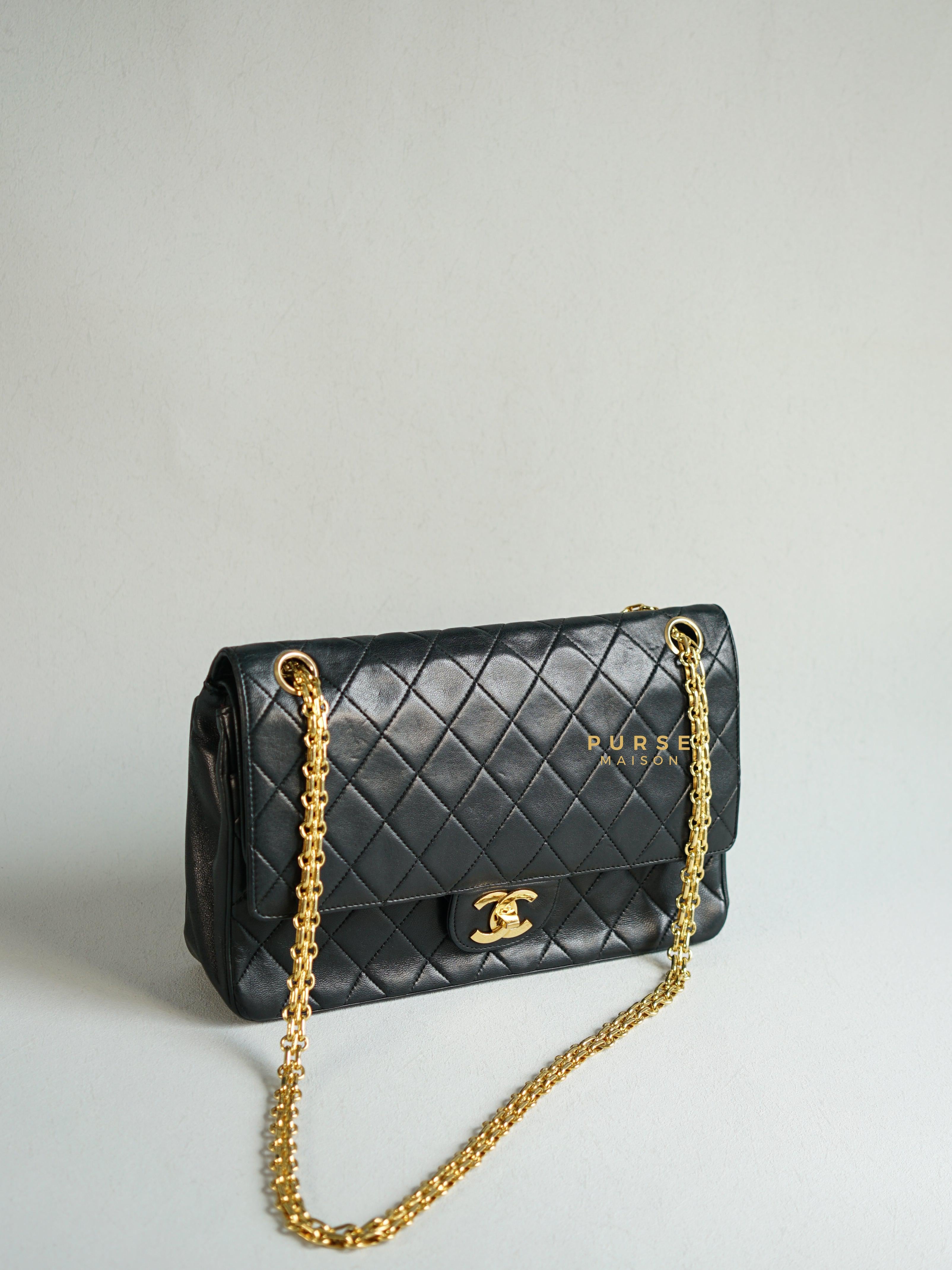 Chanel Vintage 24K Gold Mini Square Bijoux Chain Flap Bag
