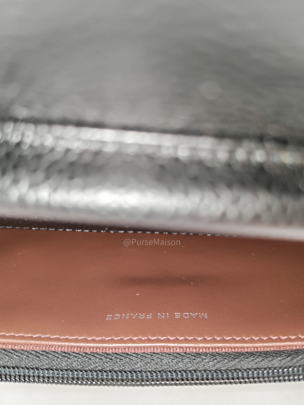 Chanel Wallet on Chain (WOC) in Black Caviar Leather Silver Hardware Microchip (X9****PL) | Purse Maison Luxury Bags Shop