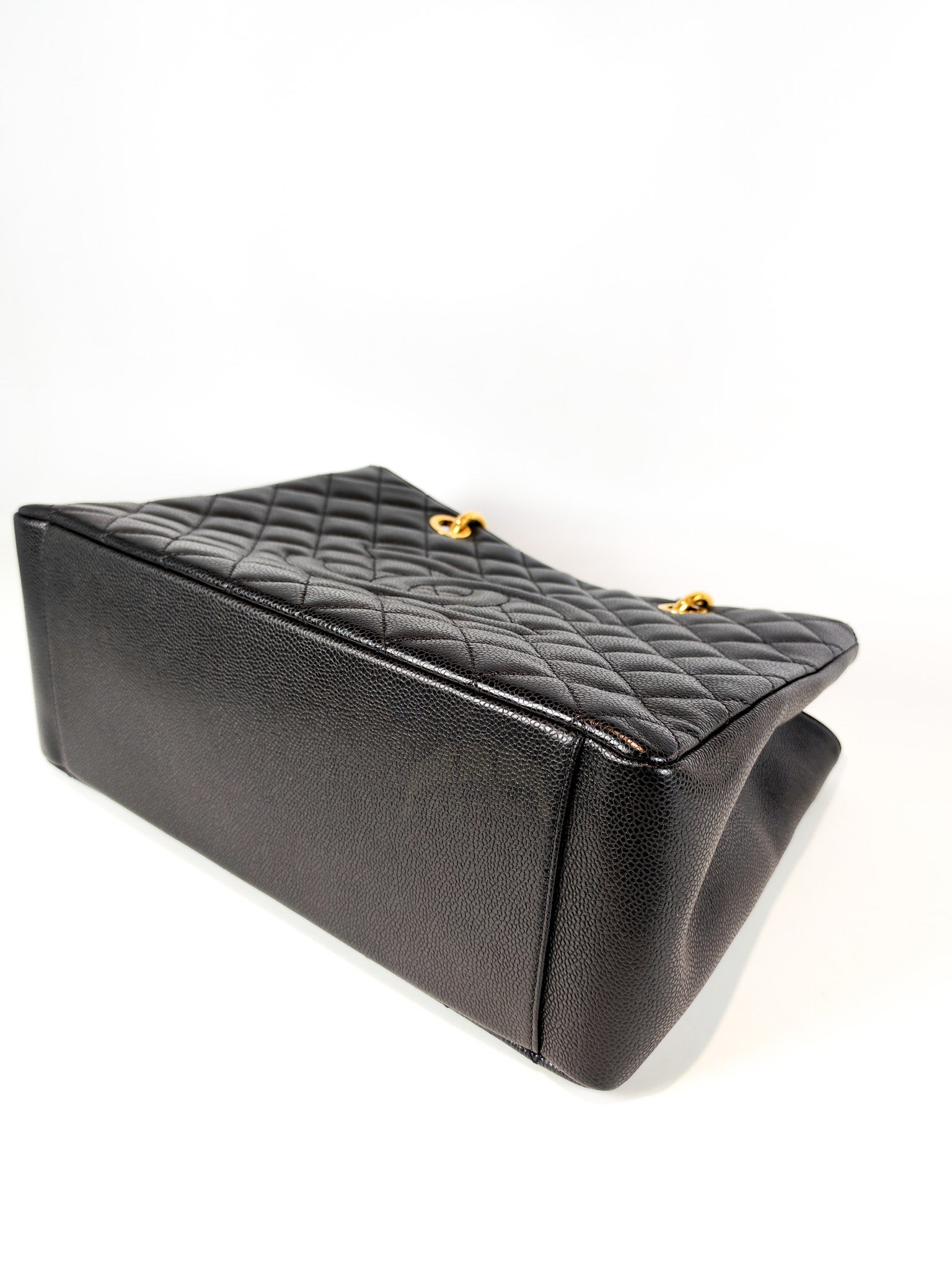Grand Shopping Tote (GST) in Black Caviar Leather and Gold Hardware Series 19/04