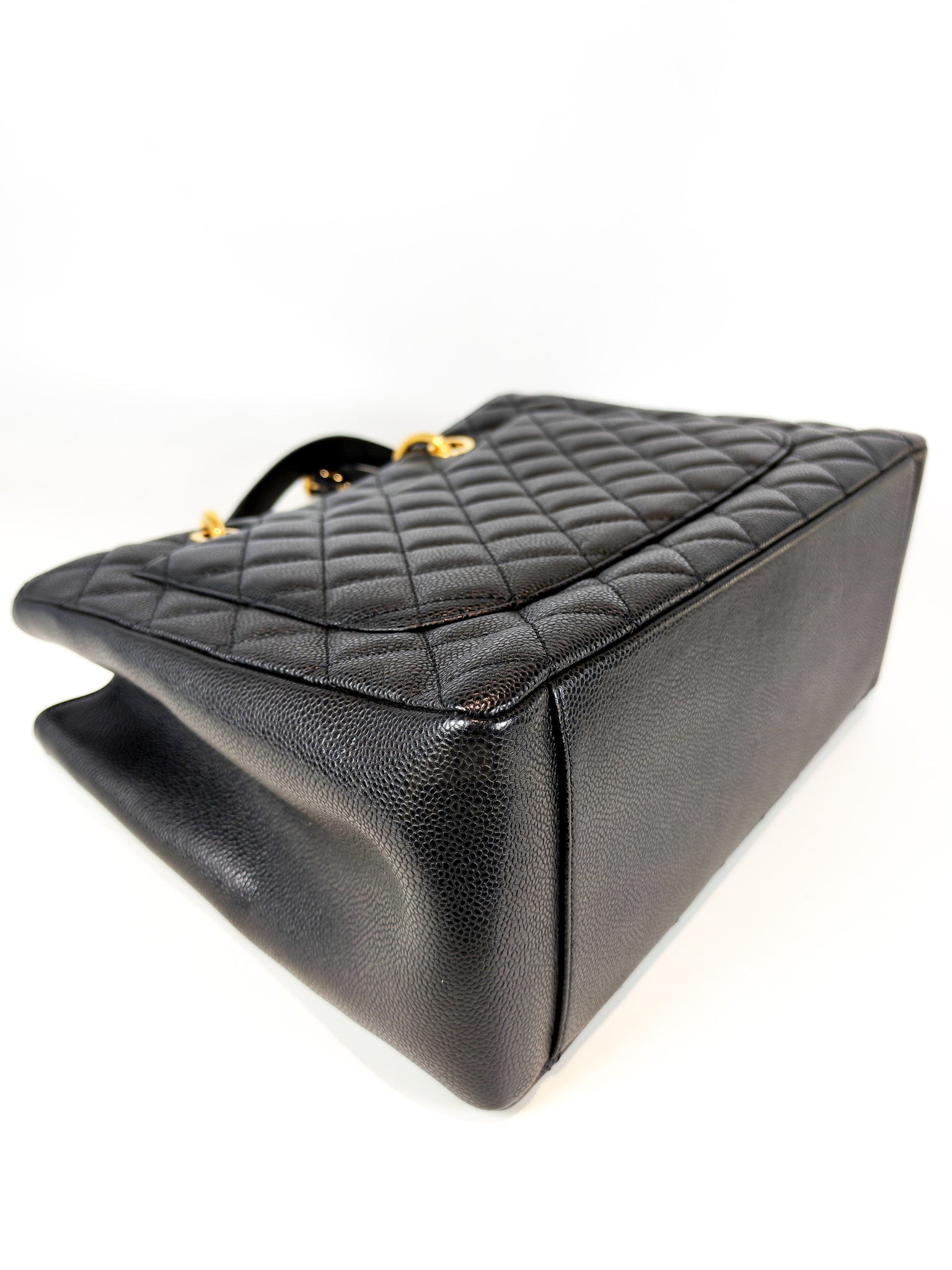 Grand Shopping Tote (GST) in Black Caviar Leather and Gold Hardware Series 19/04