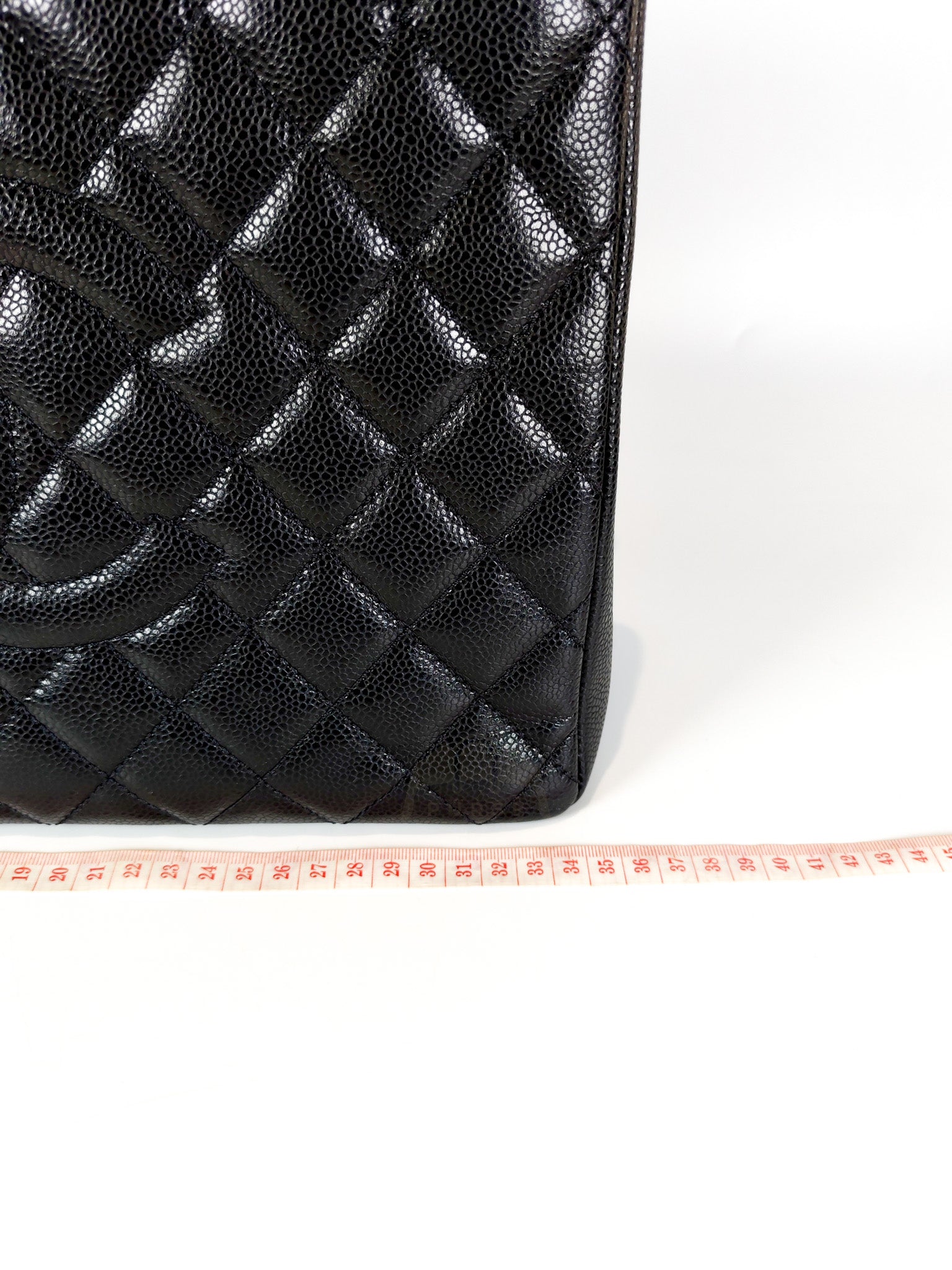 Grand Shopping Tote (GST) in Black Caviar Leather and Gold Hardware Series 19/04