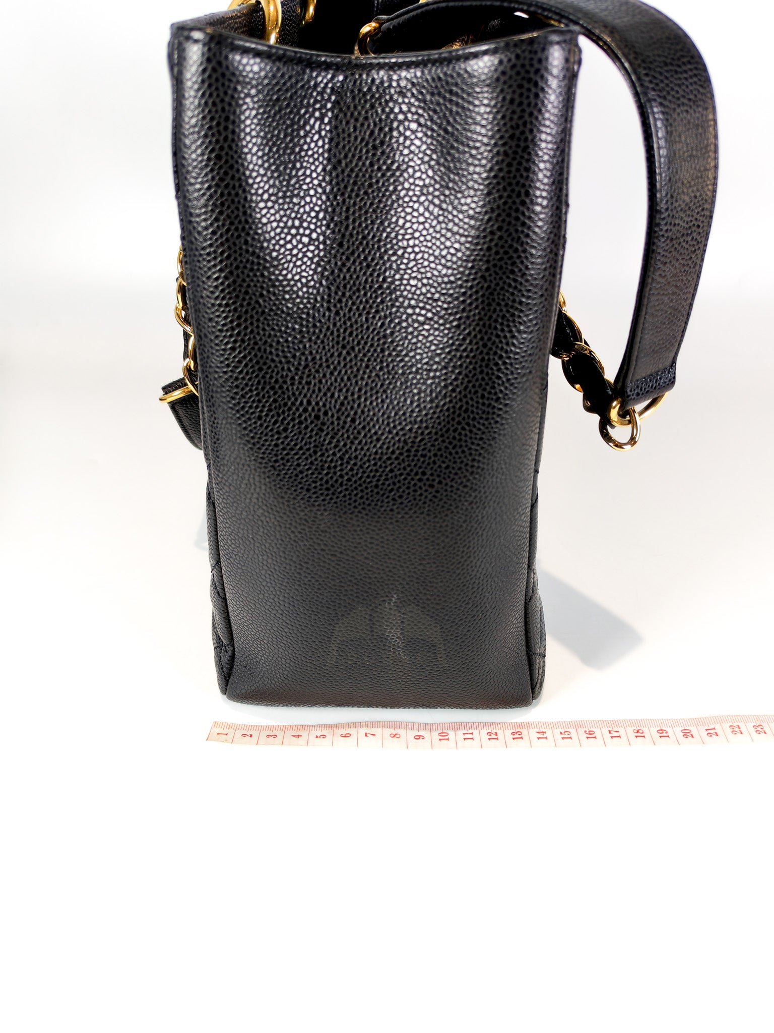 Grand Shopping Tote (GST) in Black Caviar Leather and Gold Hardware Series 19/04