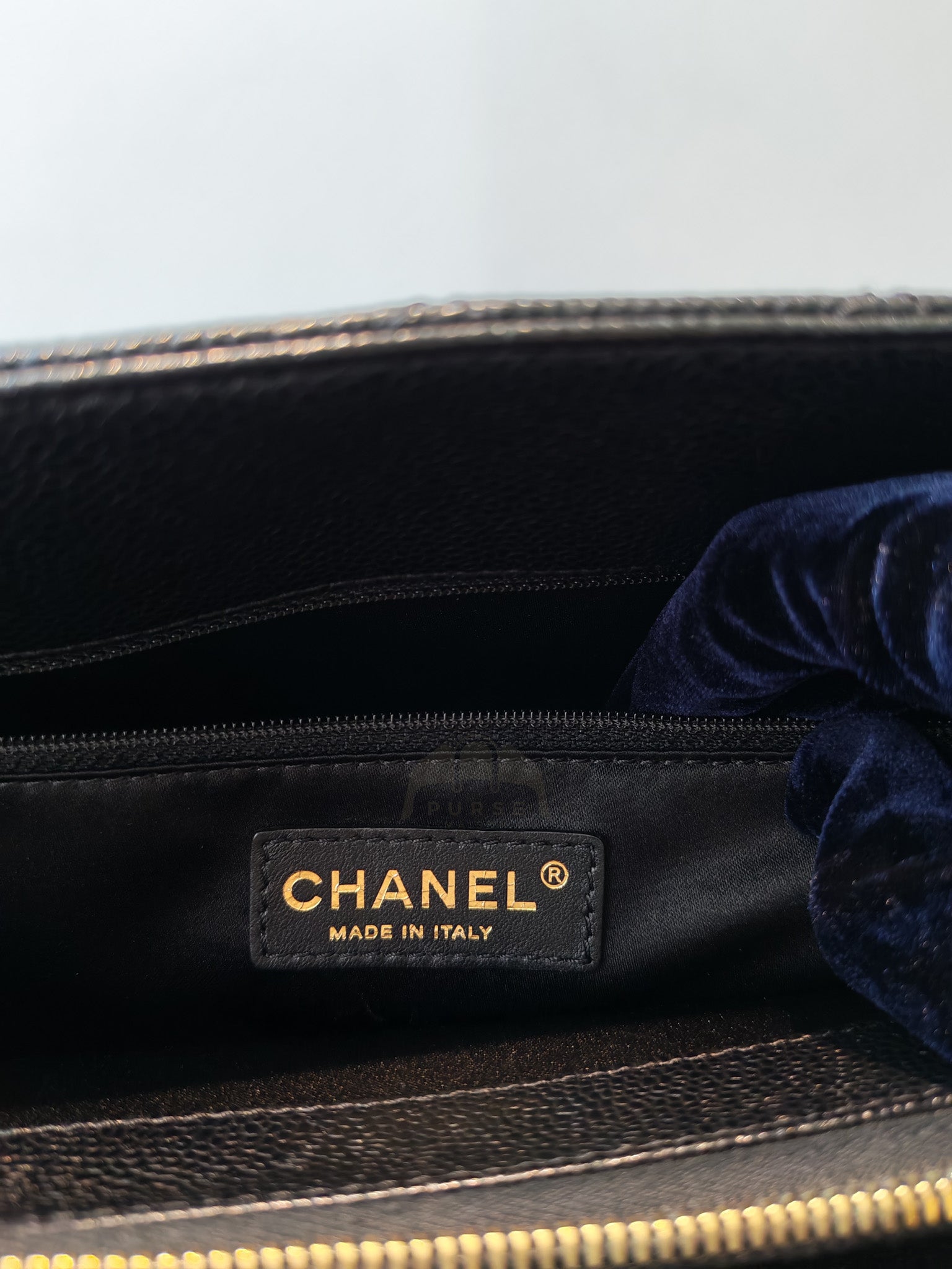 Grand Shopping Tote (GST) in Black Caviar Leather and Gold Hardware Series 21