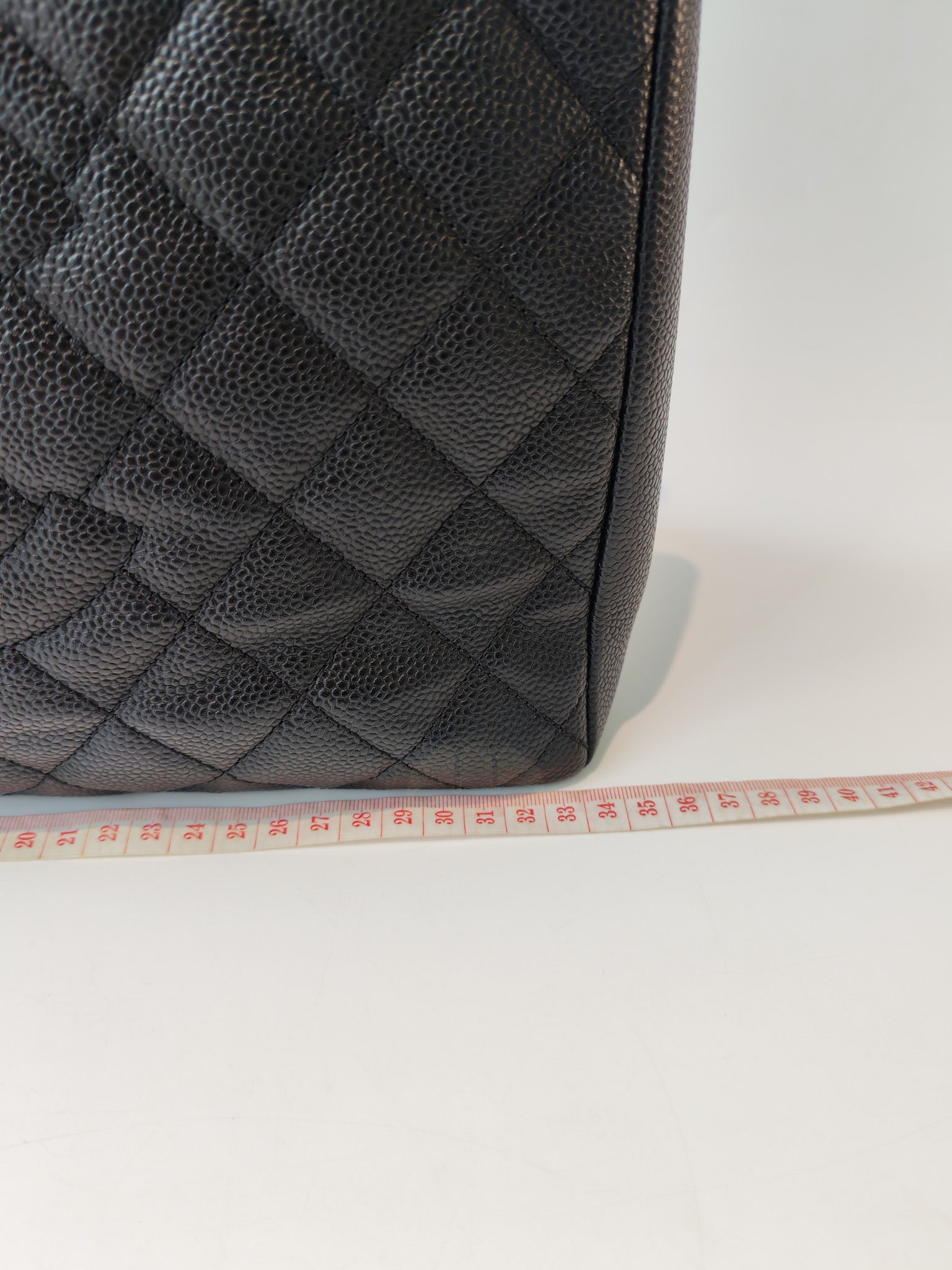 Grand Shopping Tote (GST) in Black Caviar Leather and Gold Hardware Series 21