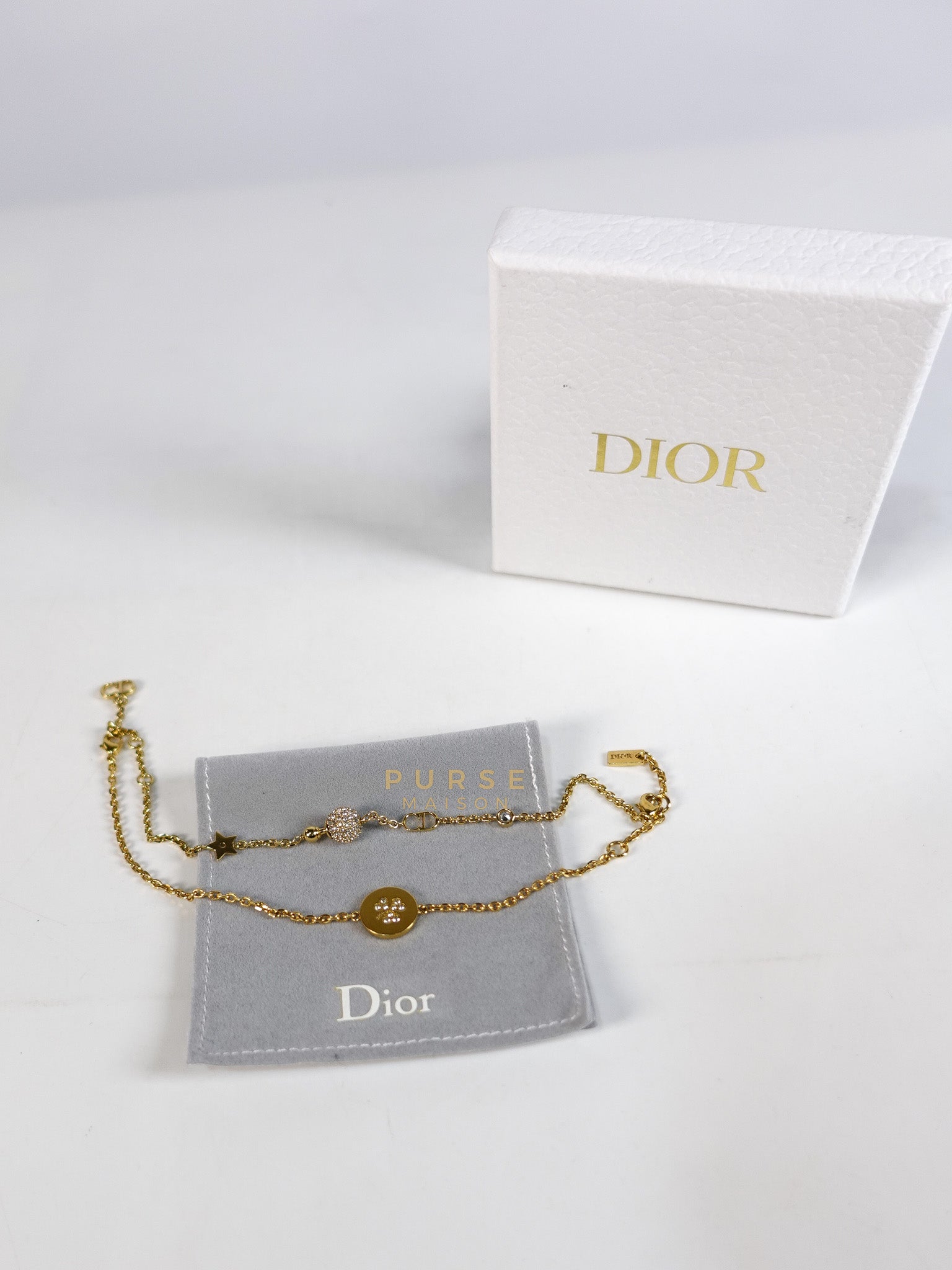Charm Bracelet in Gold Set | Purse Maison Luxury Bags Shop