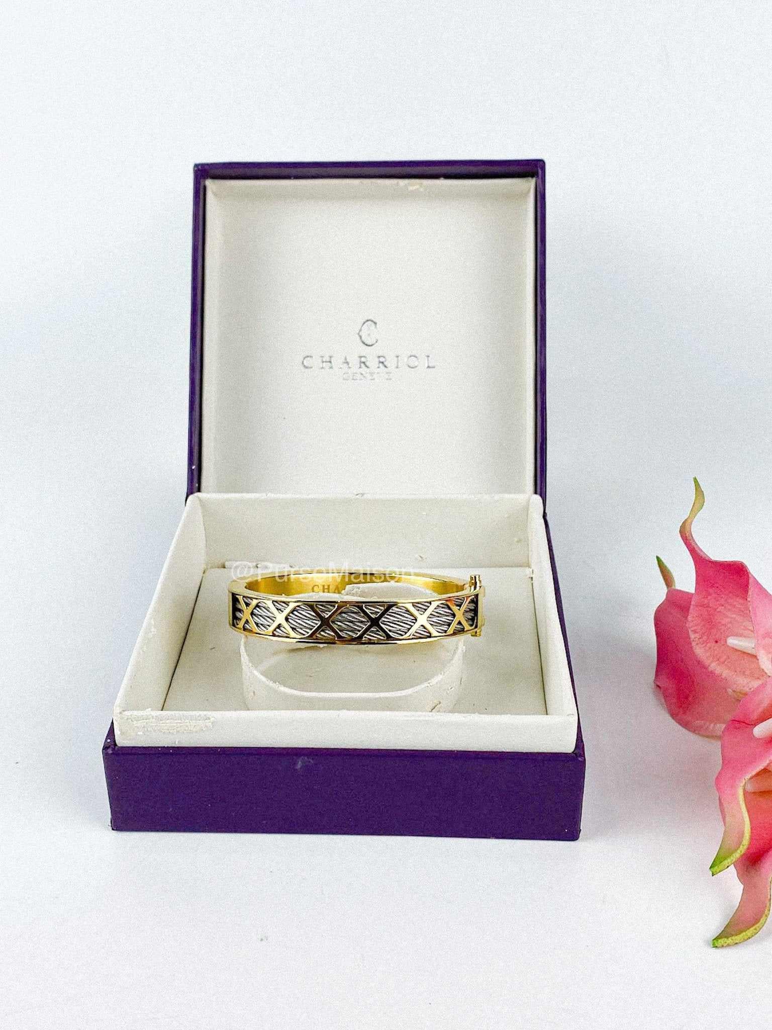 Charriol Bangle Forever Collection XXX in Gold