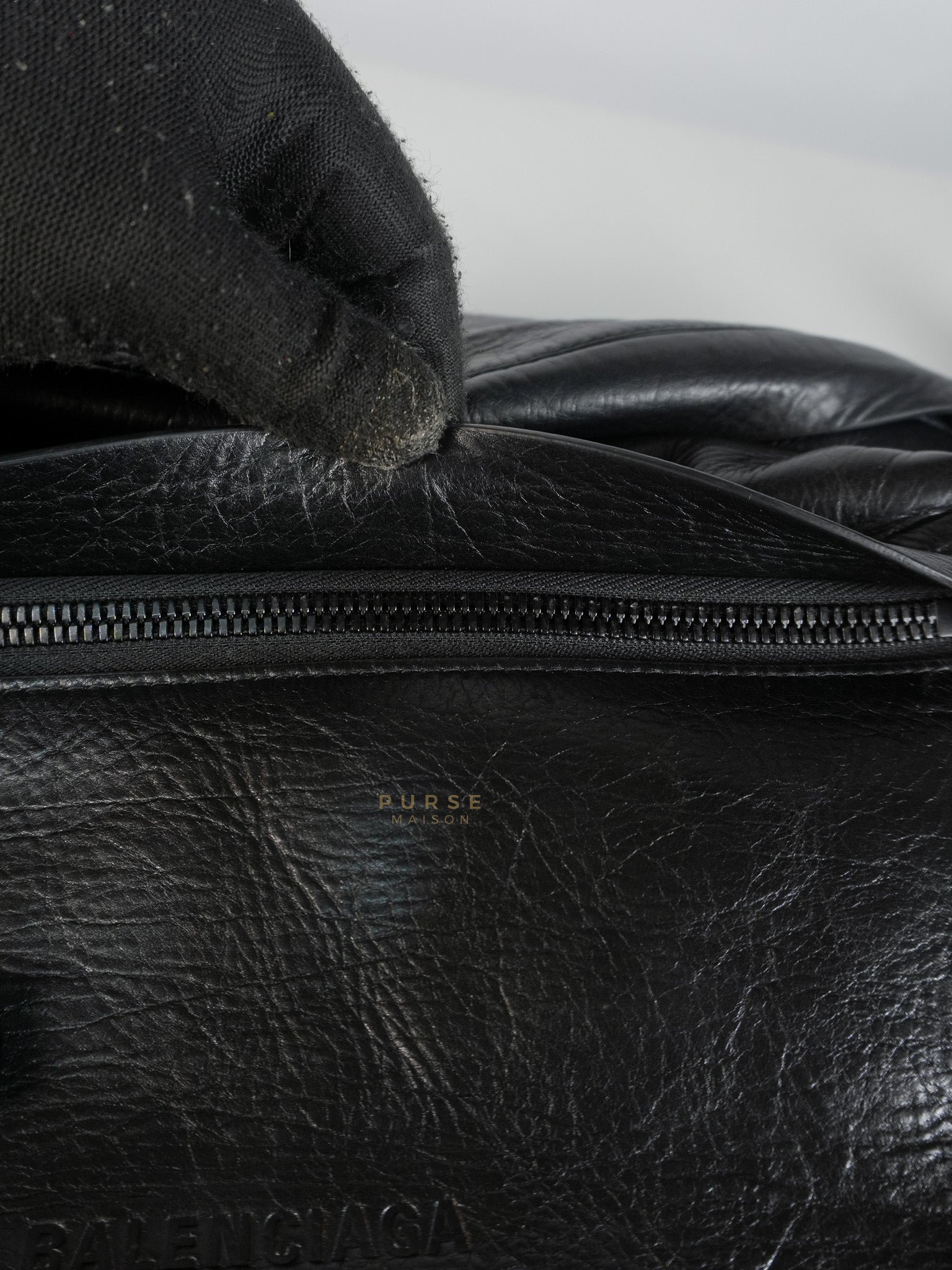 Chest Bag Large in Black Calfskin Leather | Purse Maison Luxury Bags Shop
