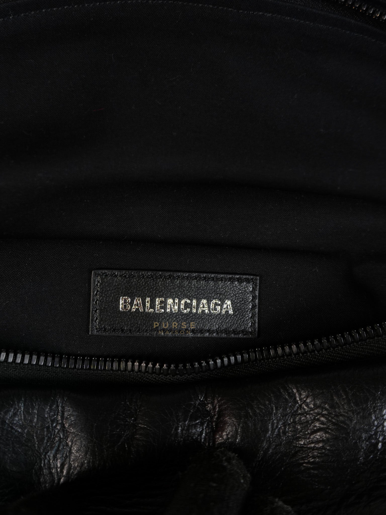 Chest Bag Large in Black Calfskin Leather | Purse Maison Luxury Bags Shop