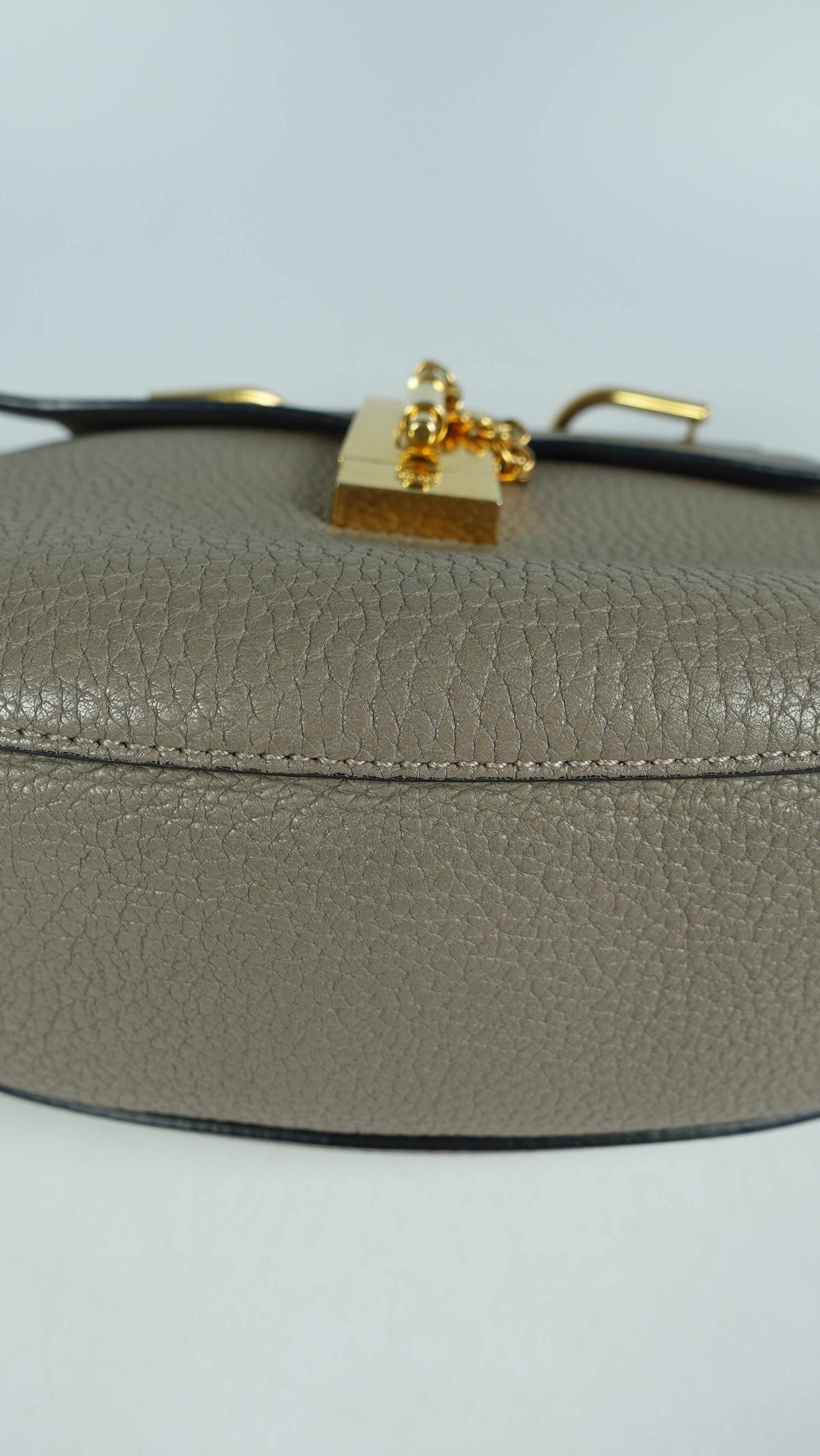 Chloe Drew Small Grey Chain Crossbody Bag