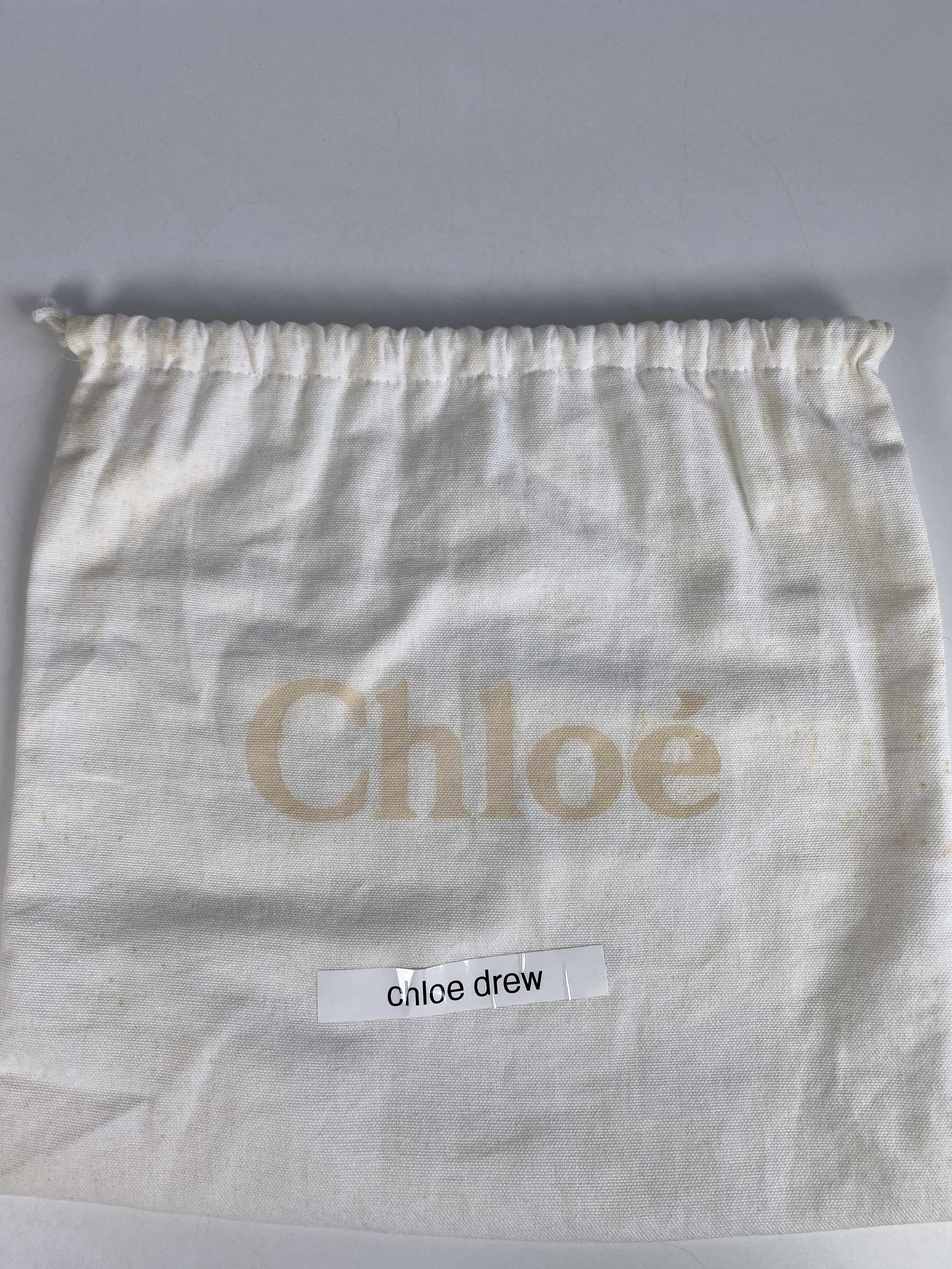 Chloe Drew Small Grey Chain Crossbody Bag