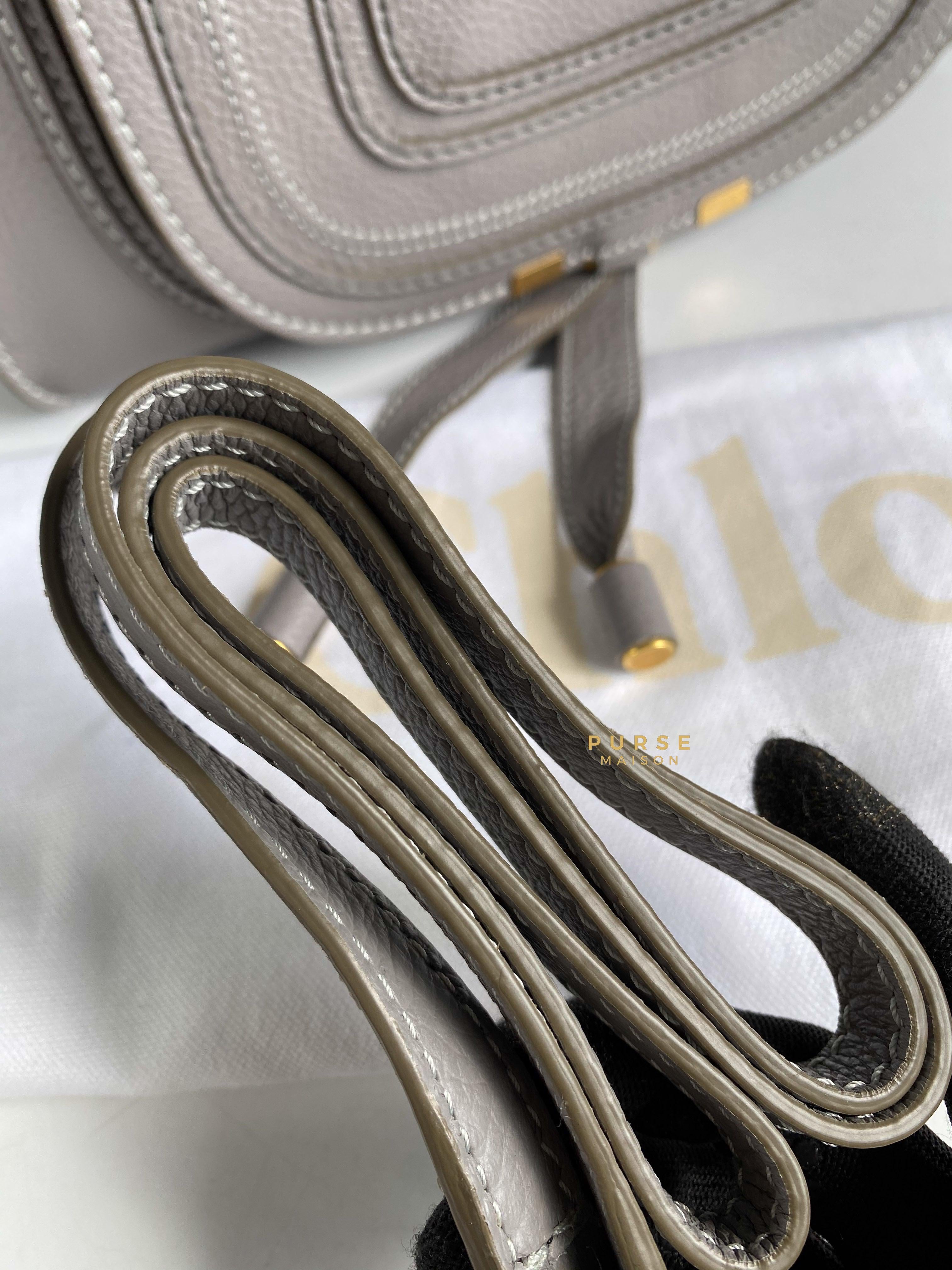 Chloe Marcie Cashmere Gray Bag Purse Maison