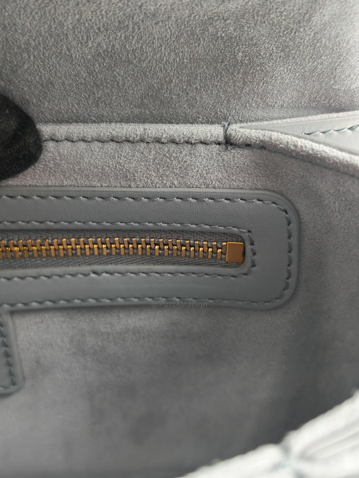 Christian Dior 30 Montaigne Avenue Bag in Gray Box Calfskin Leather and Gold Hardware | Purse Maison Luxury Bags Shop