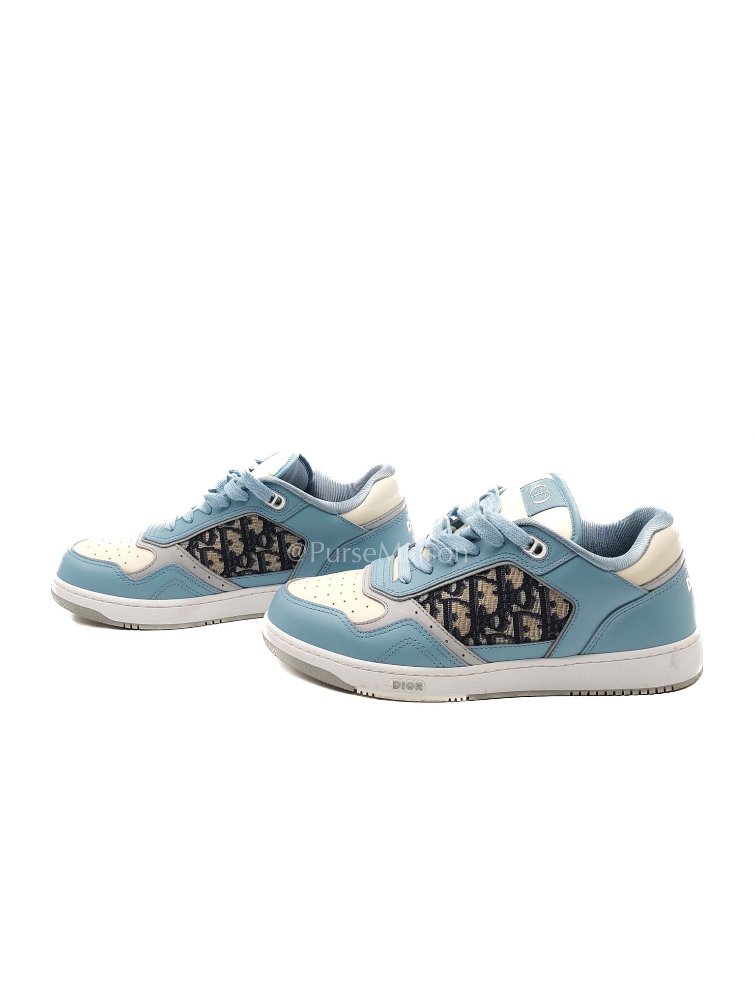 Christian Dior B-27 Low Top Sneaker Light Blue and Cream Size 41 EU (26 cm) | Purse Maison Luxury Bags Shop