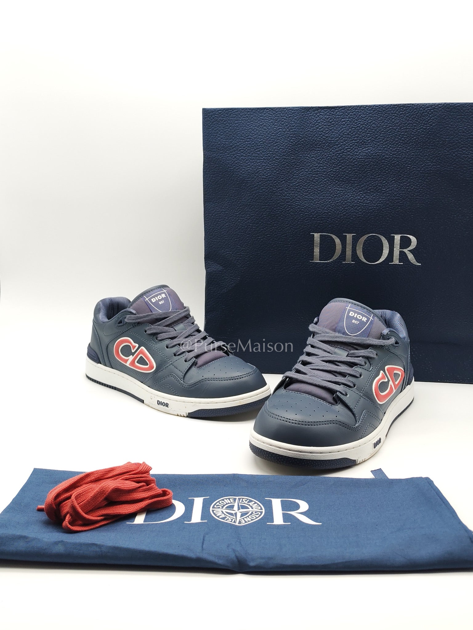 Christian Dior B57 Low-Top Sneaker in Blue Violet 41 EU (26 cm) | Purse Maison Luxury Bags Shop