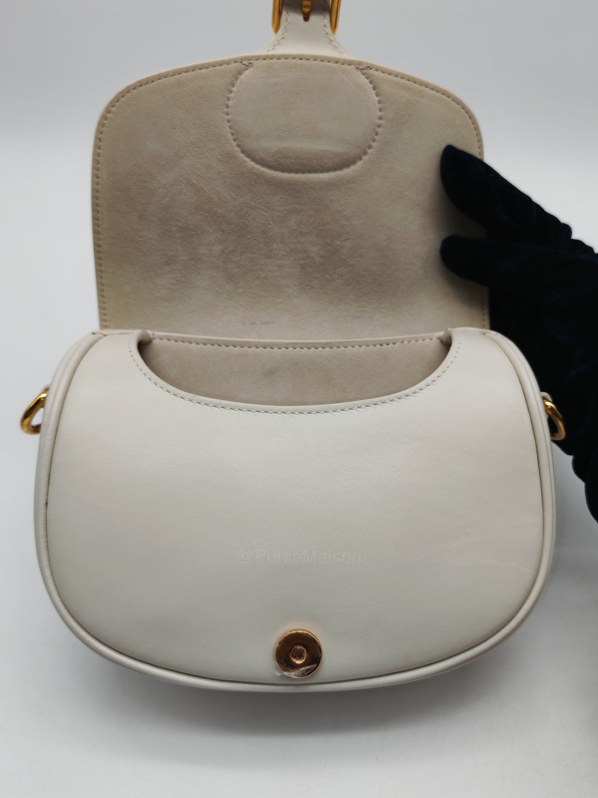 Christian Dior Bobby Small in Latte Box Calfskin Leather | Purse Maison Luxury Bags Shop