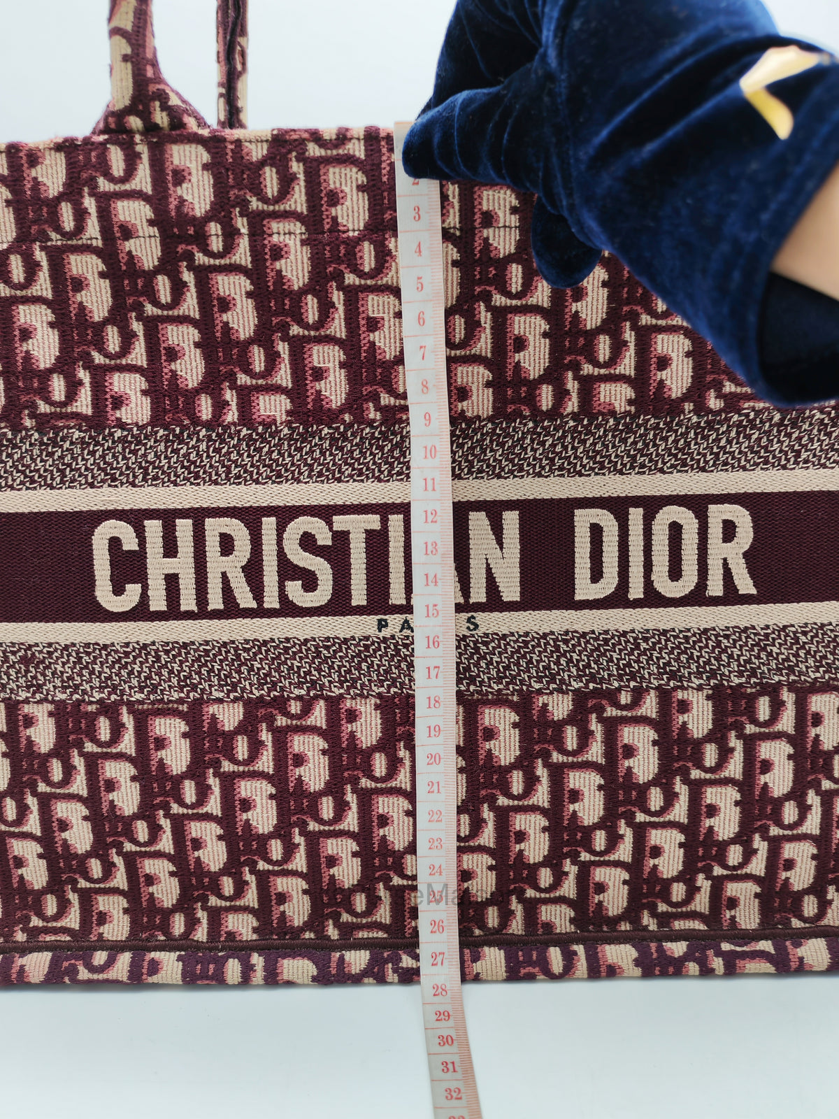 Christian Dior Book Tote Medium in Burgundy Oblique Canvas | Purse Maison Luxury Bags Shop