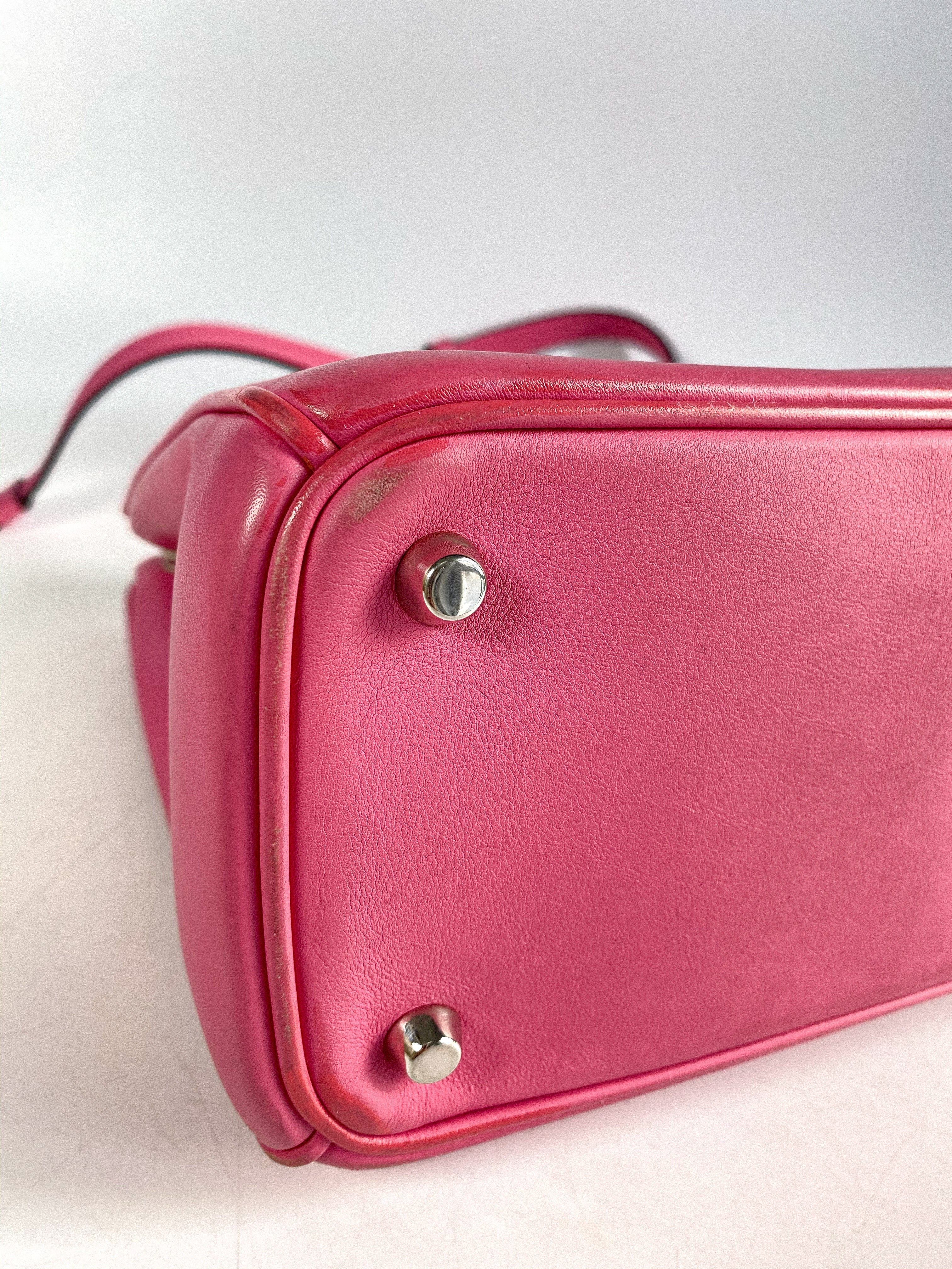 Christian Dior Diorissimo Pink Leather Bag