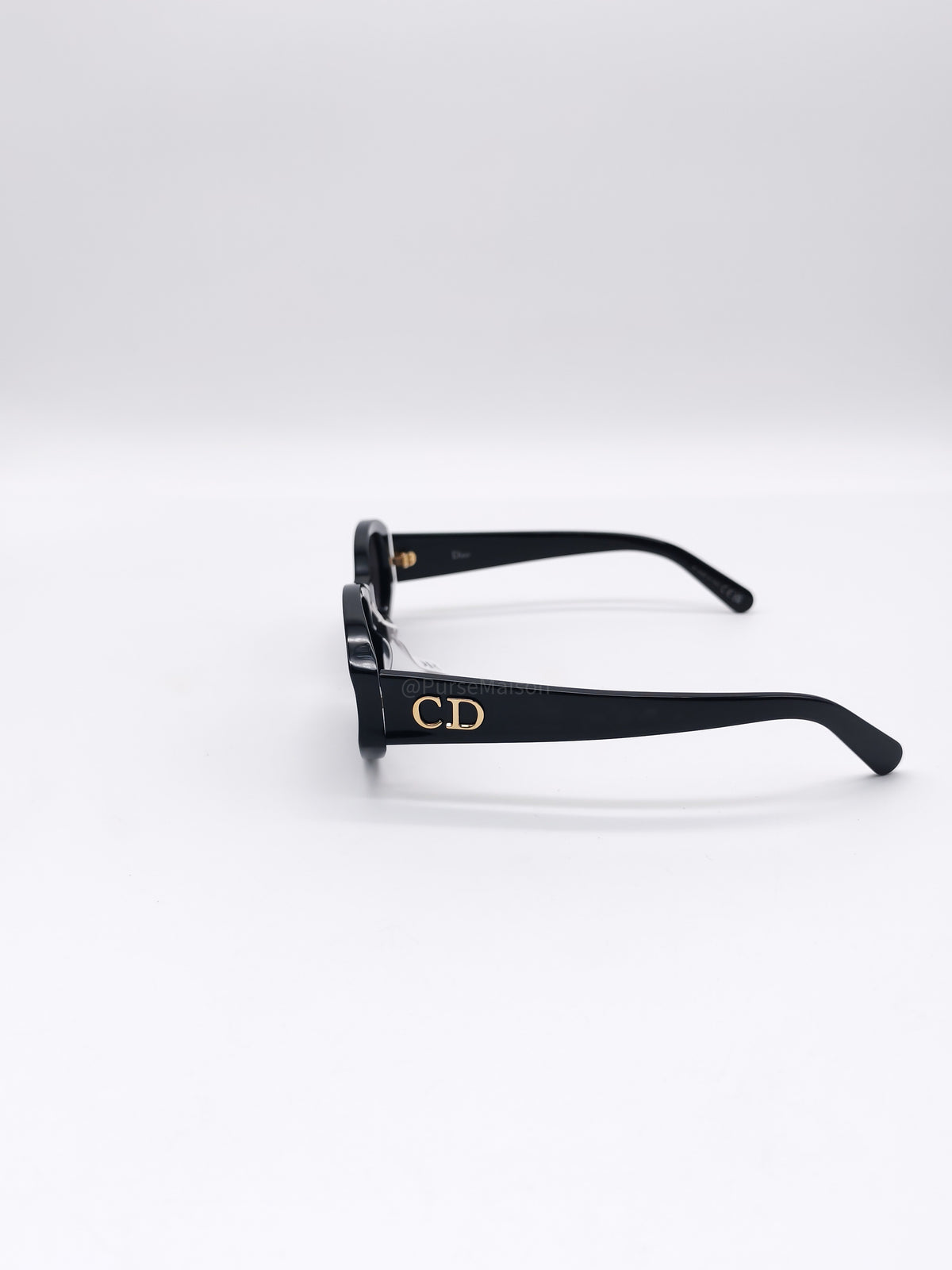 Christian Dior Glow B31 Sunglasses in Black and Gold Logo | Purse Maison Luxury Bags Shop