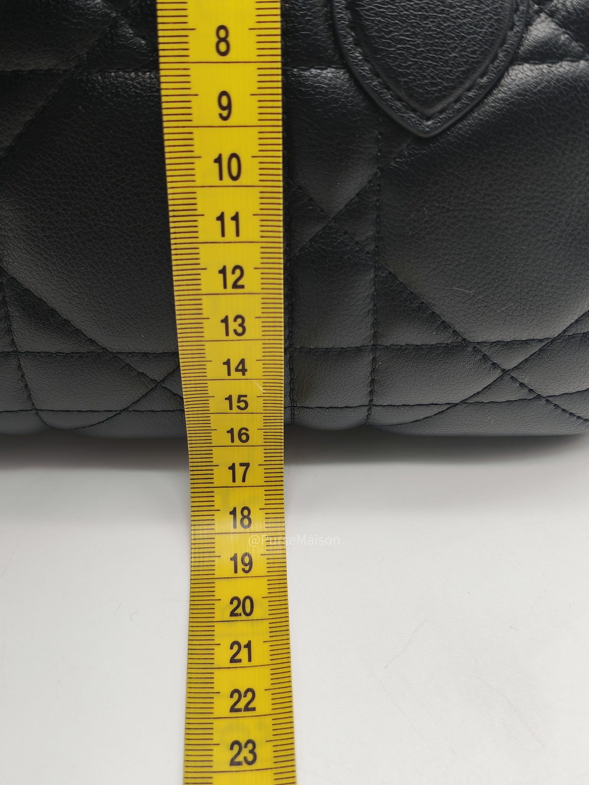 Christian Dior Groove 20 Bag in Black Macrocannage Calfskin and Gold Hardware | Purse Maison Luxury Bags Shop