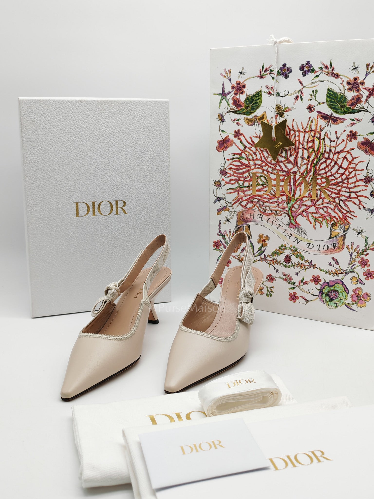 J'adior Slingback Pumps Size 37 | Purse Maison