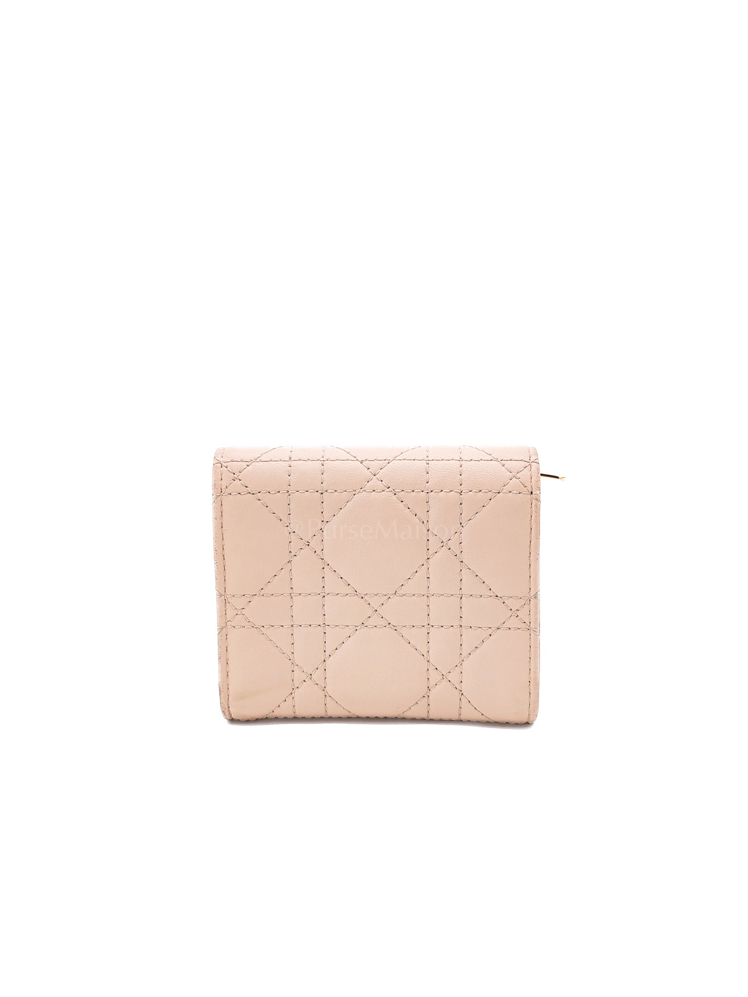 Jolie Hibiscus Powder Pink Trifold Wallet | Purse Maison Luxury Bags Shop