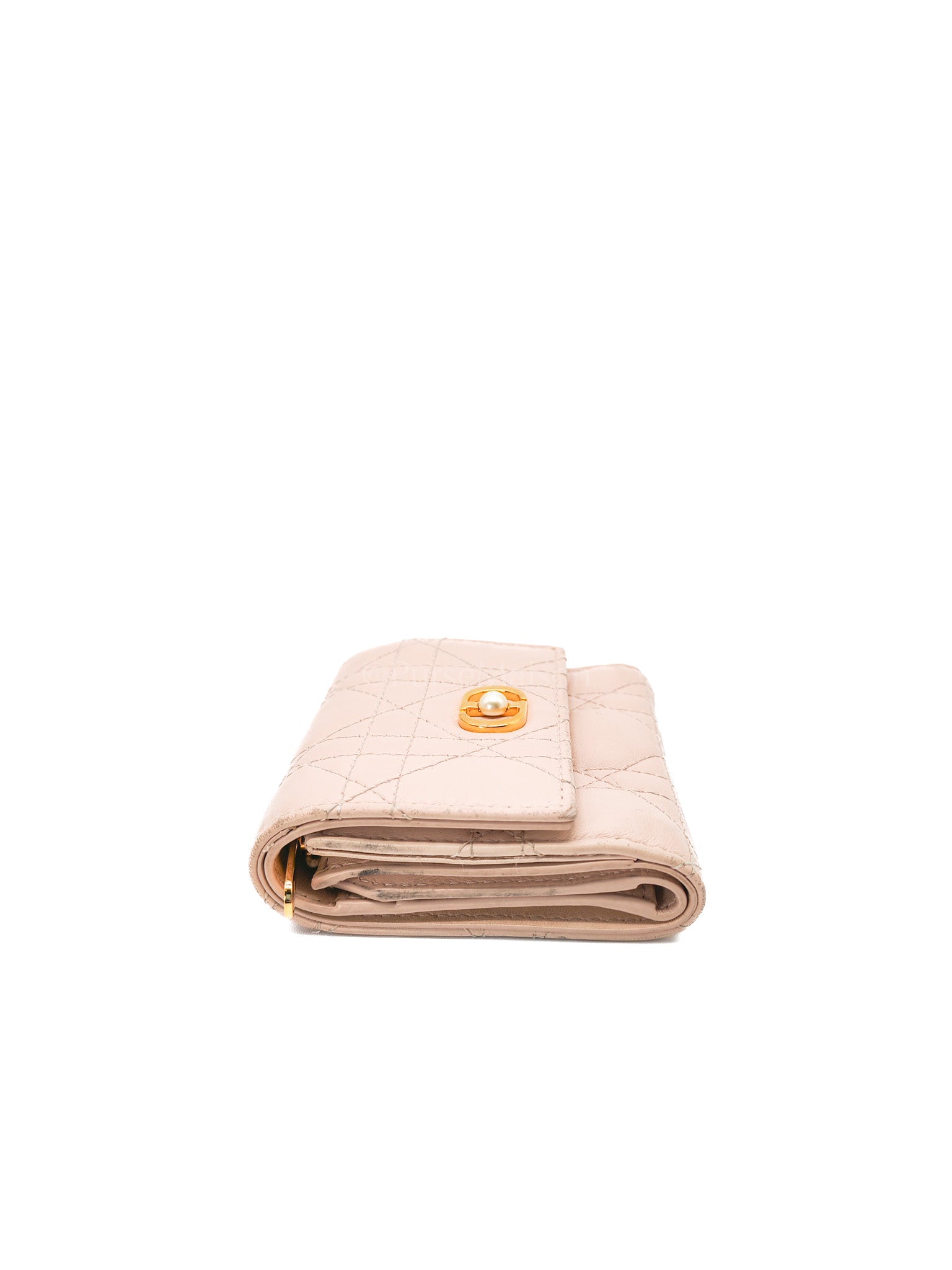 Jolie Hibiscus Powder Pink Trifold Wallet | Purse Maison Luxury Bags Shop