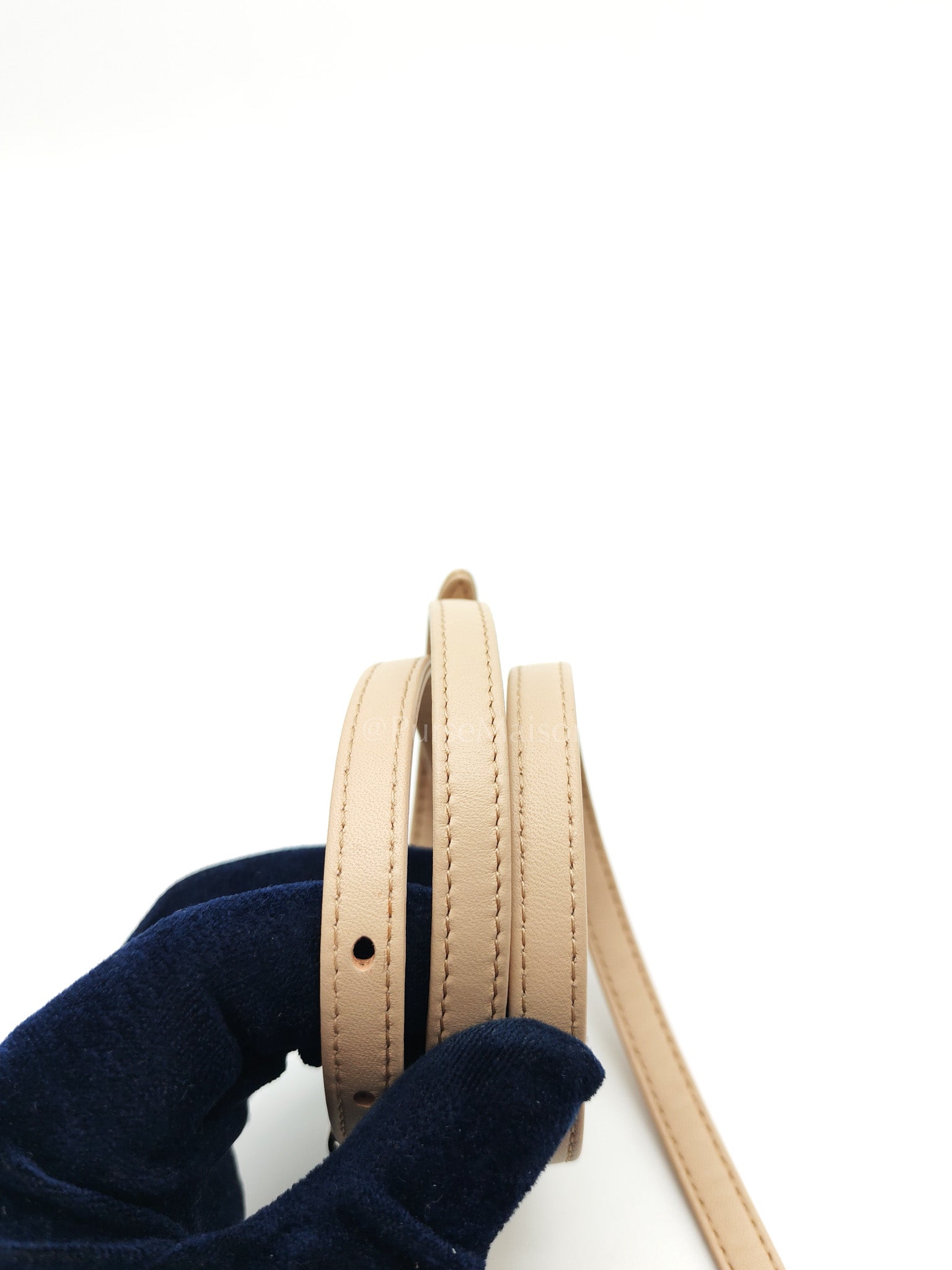 Lady D-Joy Nano in Beige Cannage Lambskin Leather Light Gold Hardware | Purse Maison Luxury Bags Shop