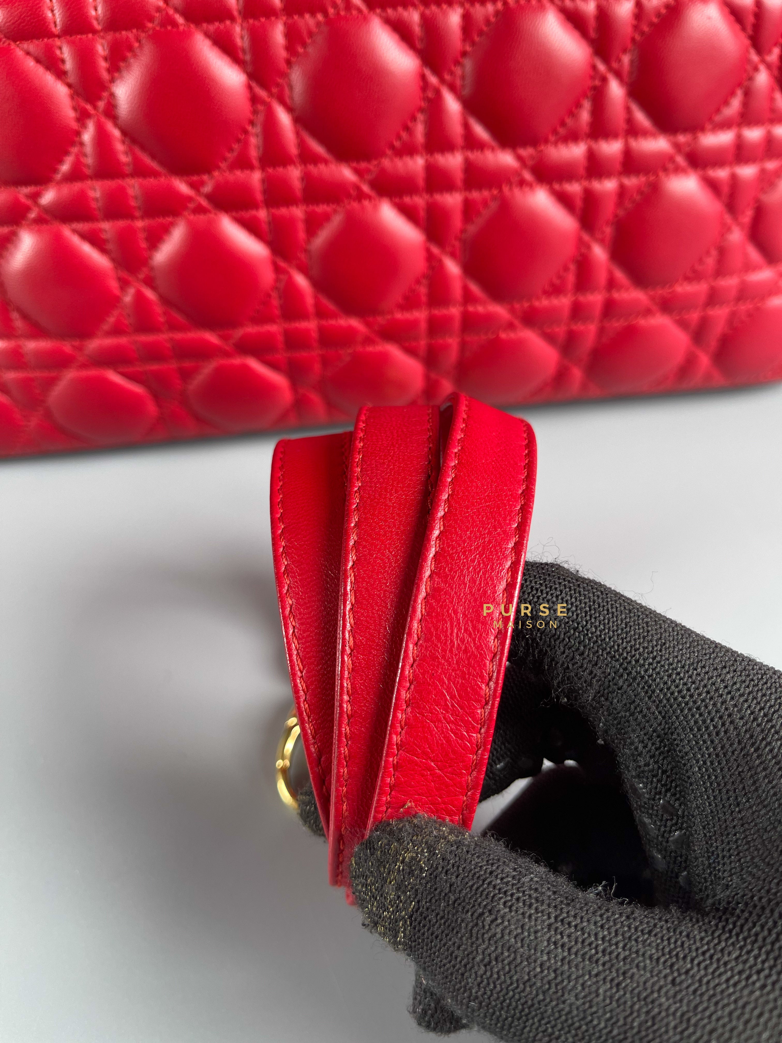 Dior red outlet purse