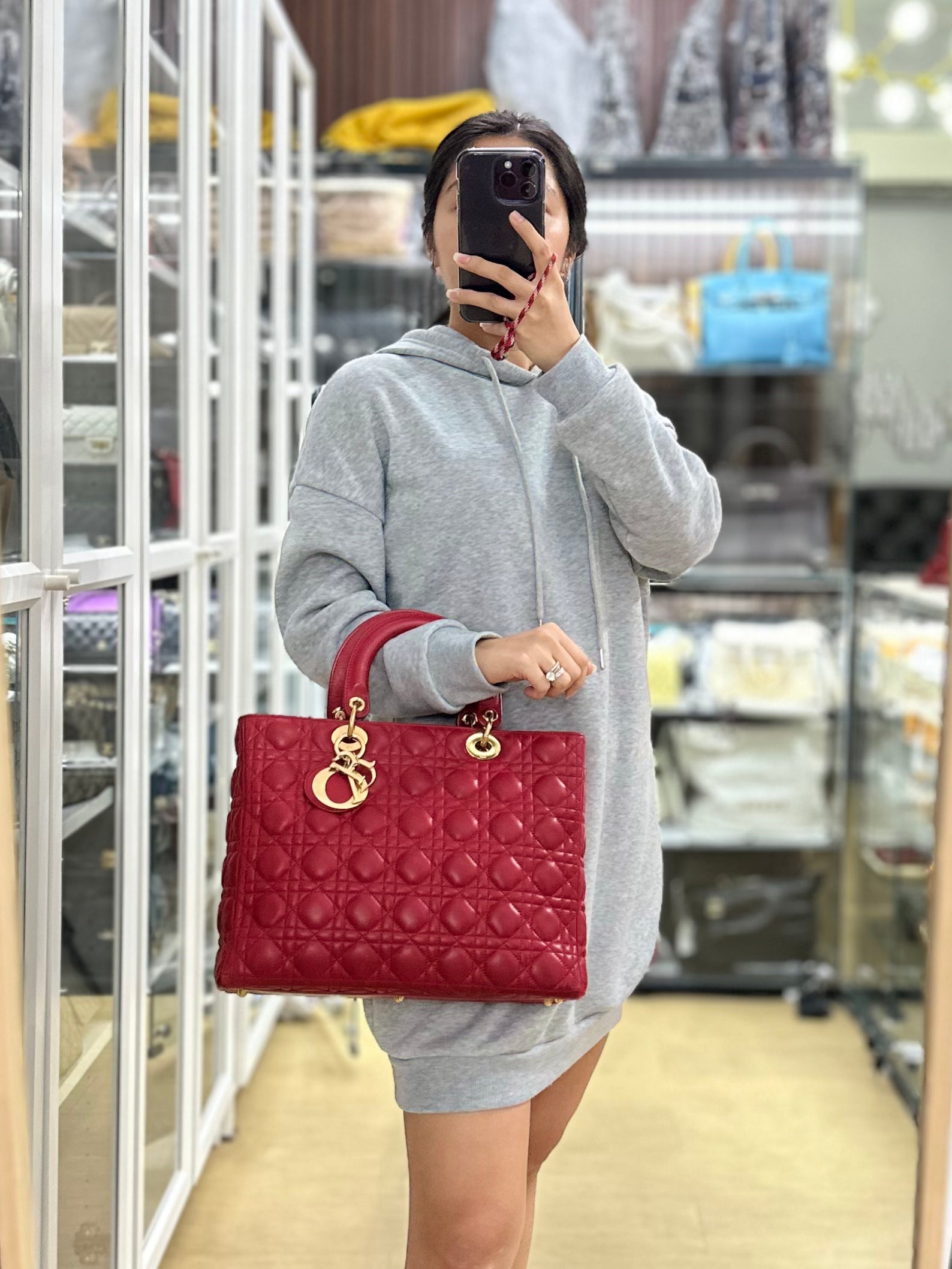Lady dior fineart large bag