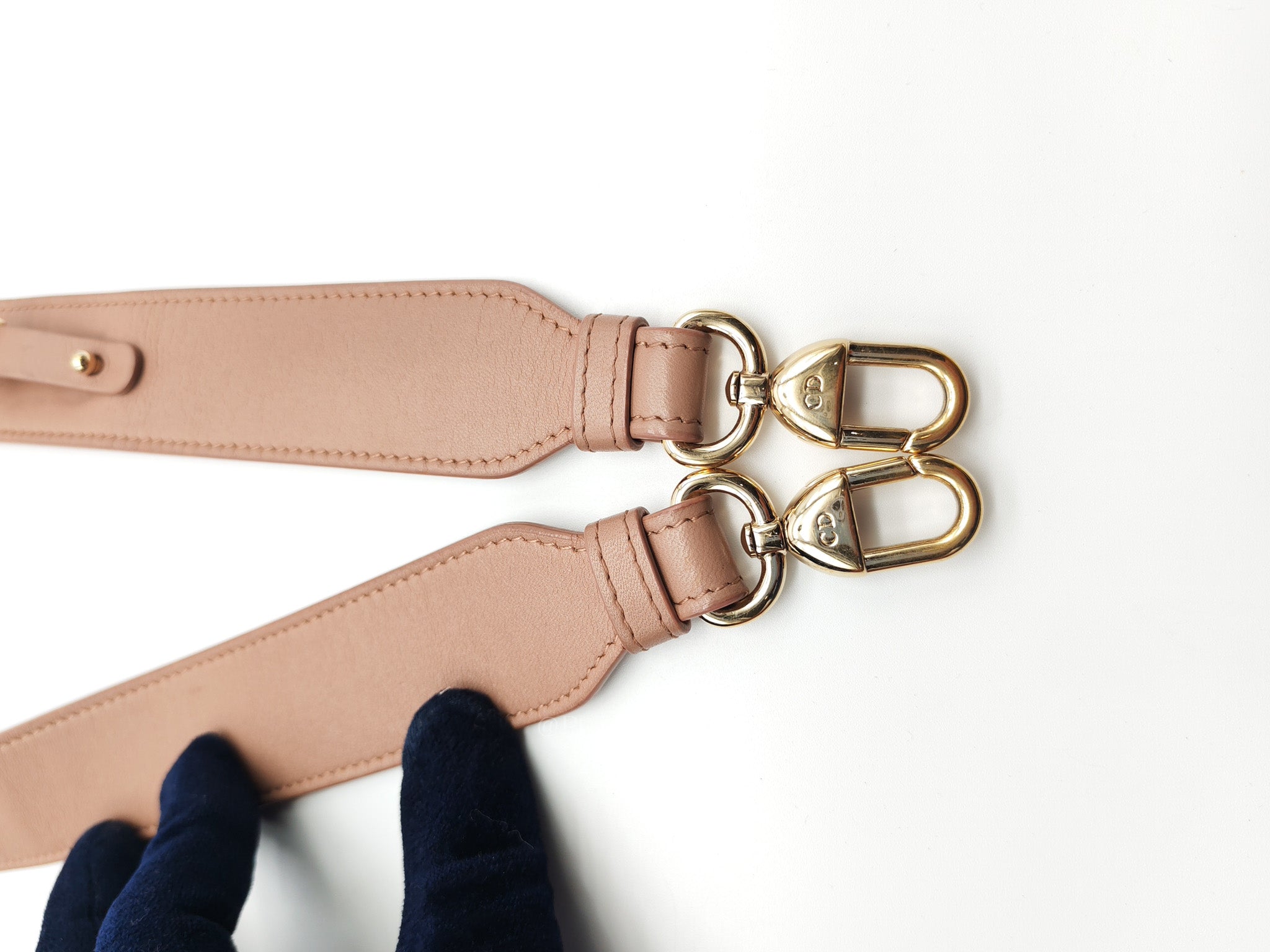 Christian Dior Lady Dior MyABCDior Small in Powder Beige Cannage Lambskin Leather and Light Gold Hardware | Purse Maison Luxury Bags Shop