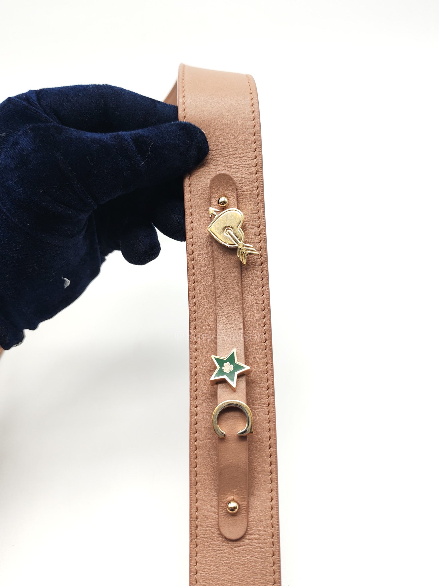 Christian Dior Lady Dior MyABCDior Small in Powder Beige Cannage Lambskin Leather and Light Gold Hardware | Purse Maison Luxury Bags Shop