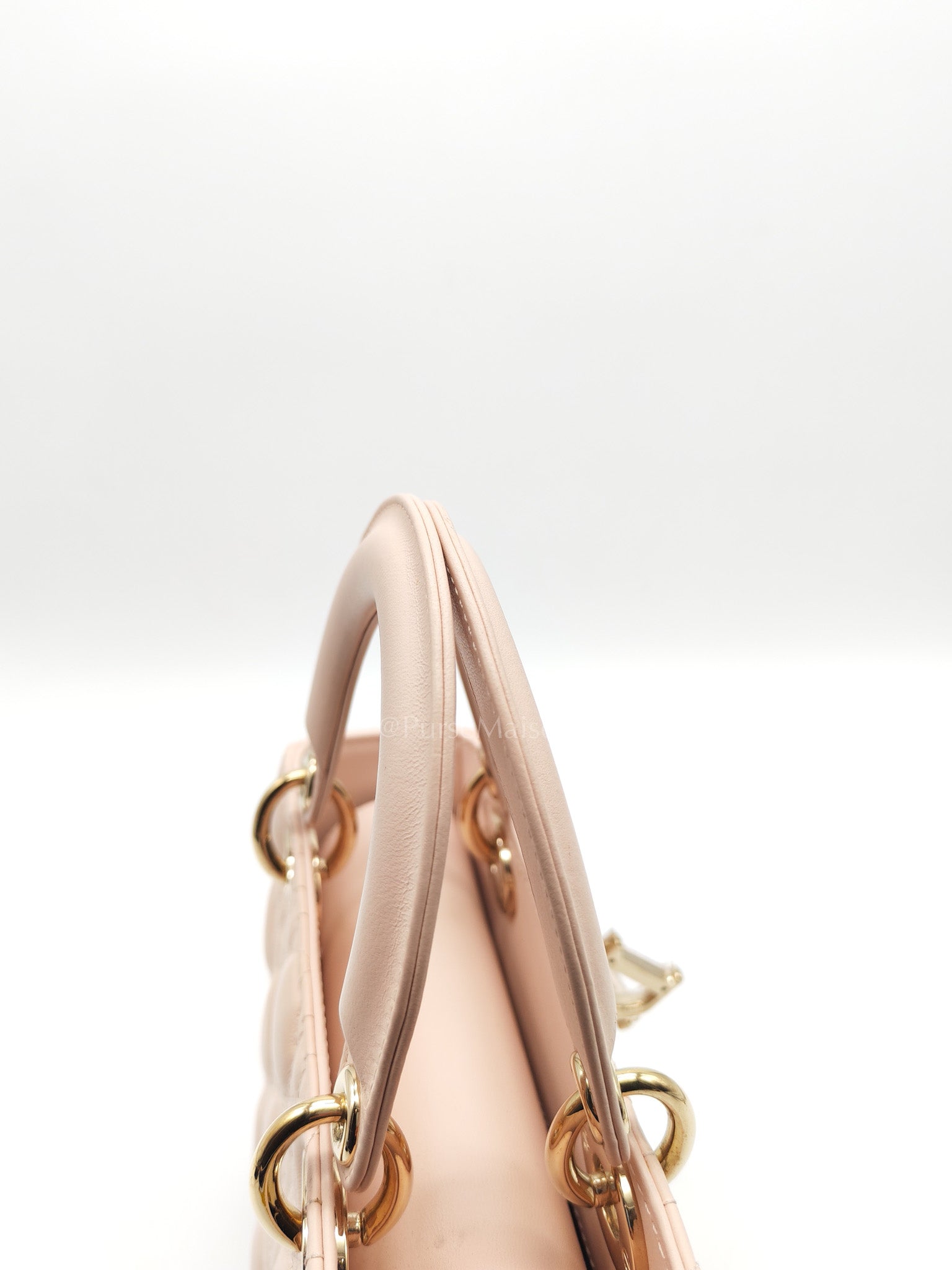 Christian Dior Lady My ABCDior Bag Small in Rose Poudre Lambskin Leather Light Gold Hardware | Purse Maison Luxury Bags Shop
